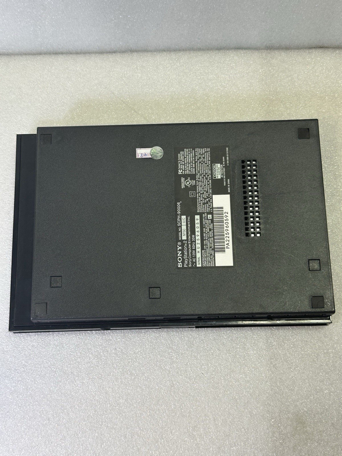 Sony PlayStation 2 Slim Charcoal Black Console -SCPH-90006 #N2.06