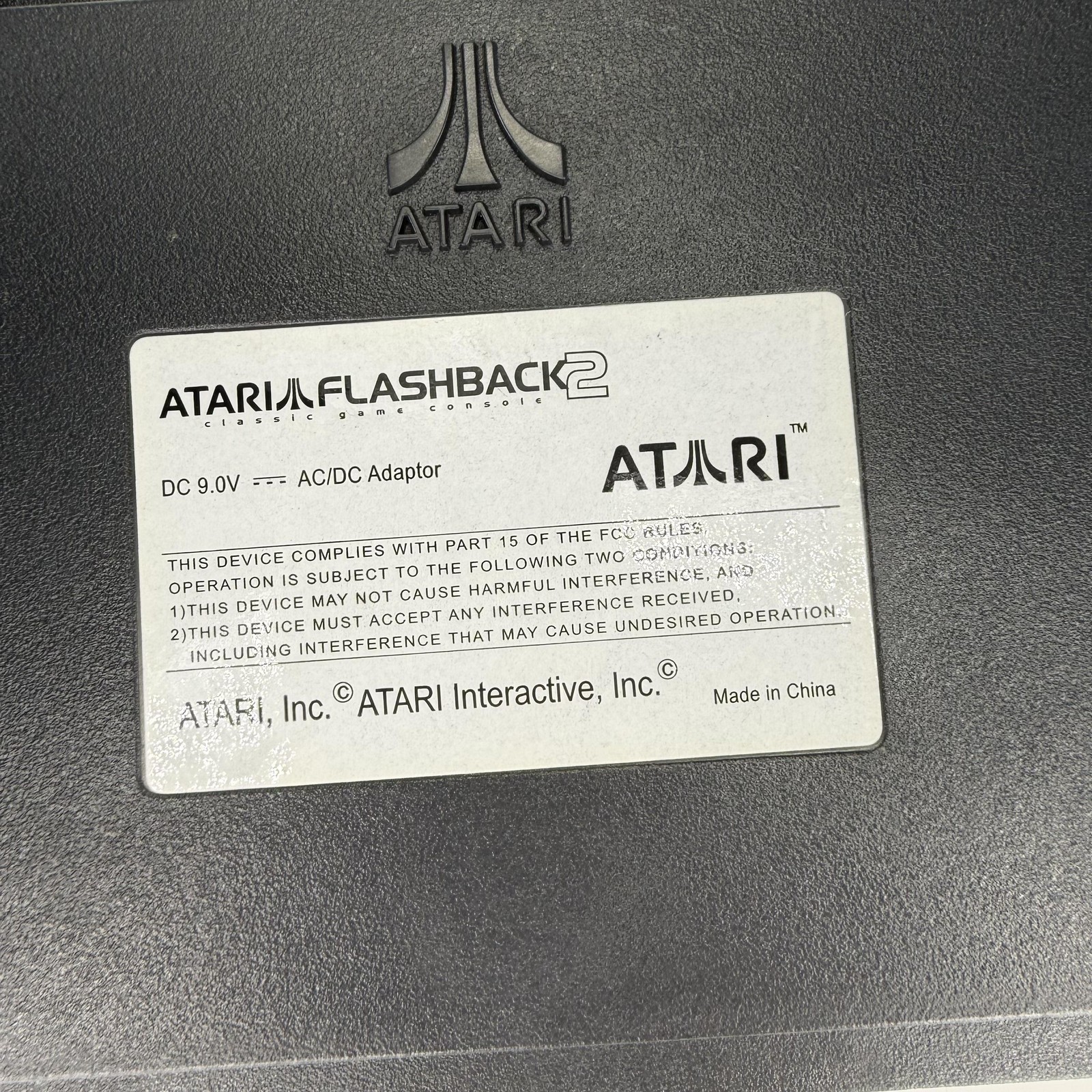 Atari Flashback 2 Classic Game Console System AV RCA Cables AC Adapter Set