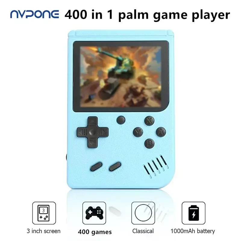 Portable Handheld Game Player Retro Game Console Built-in 400 Games Party