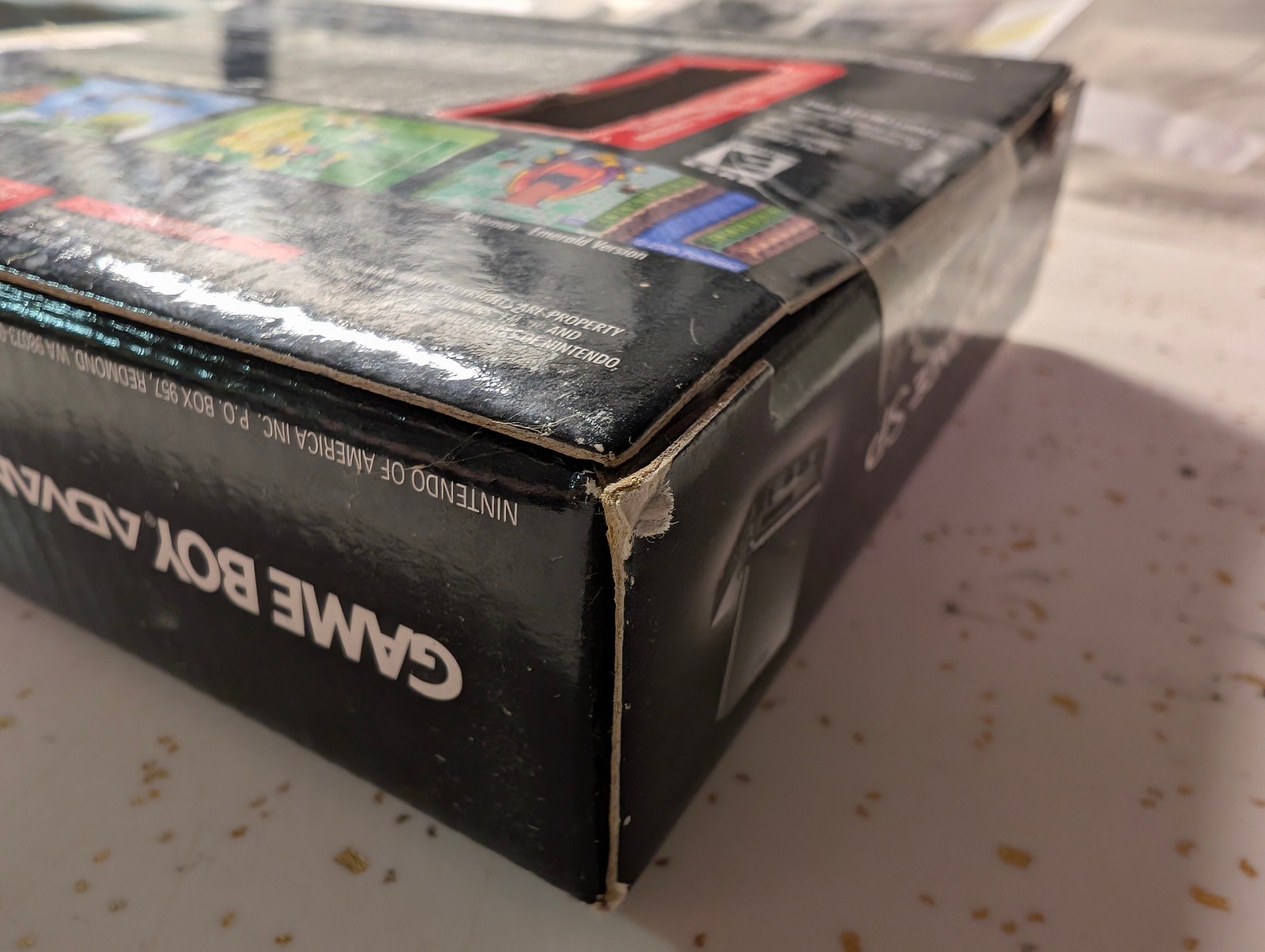 Nintendo Game Boy Advance SP ORIGINAL BOX with INSERT & MANUAL ONLY