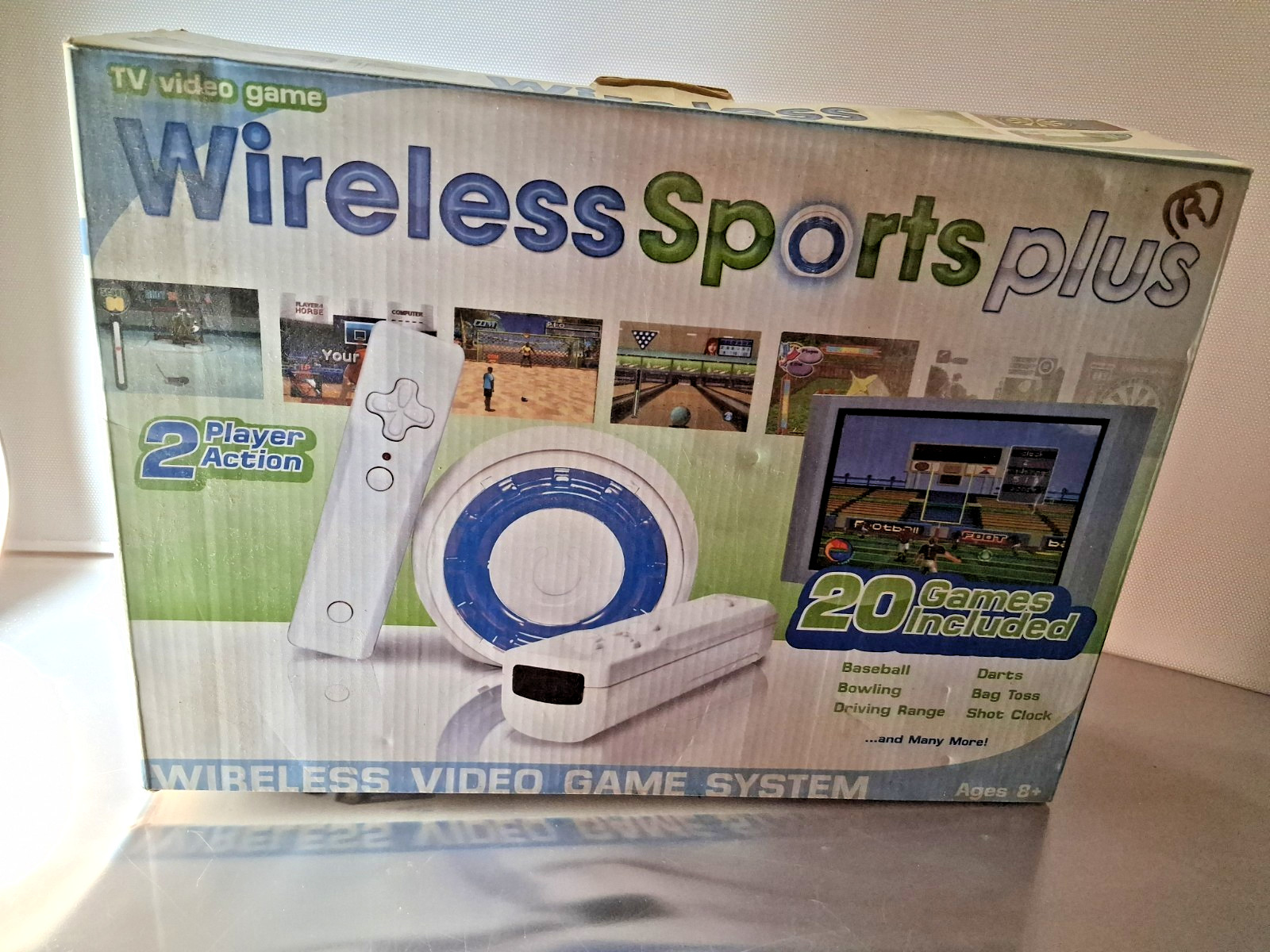 Senario TV VIDEO GAME WIRELESS SPORTS PLUS SYSTEM New 20 Games Installed Ages 8+