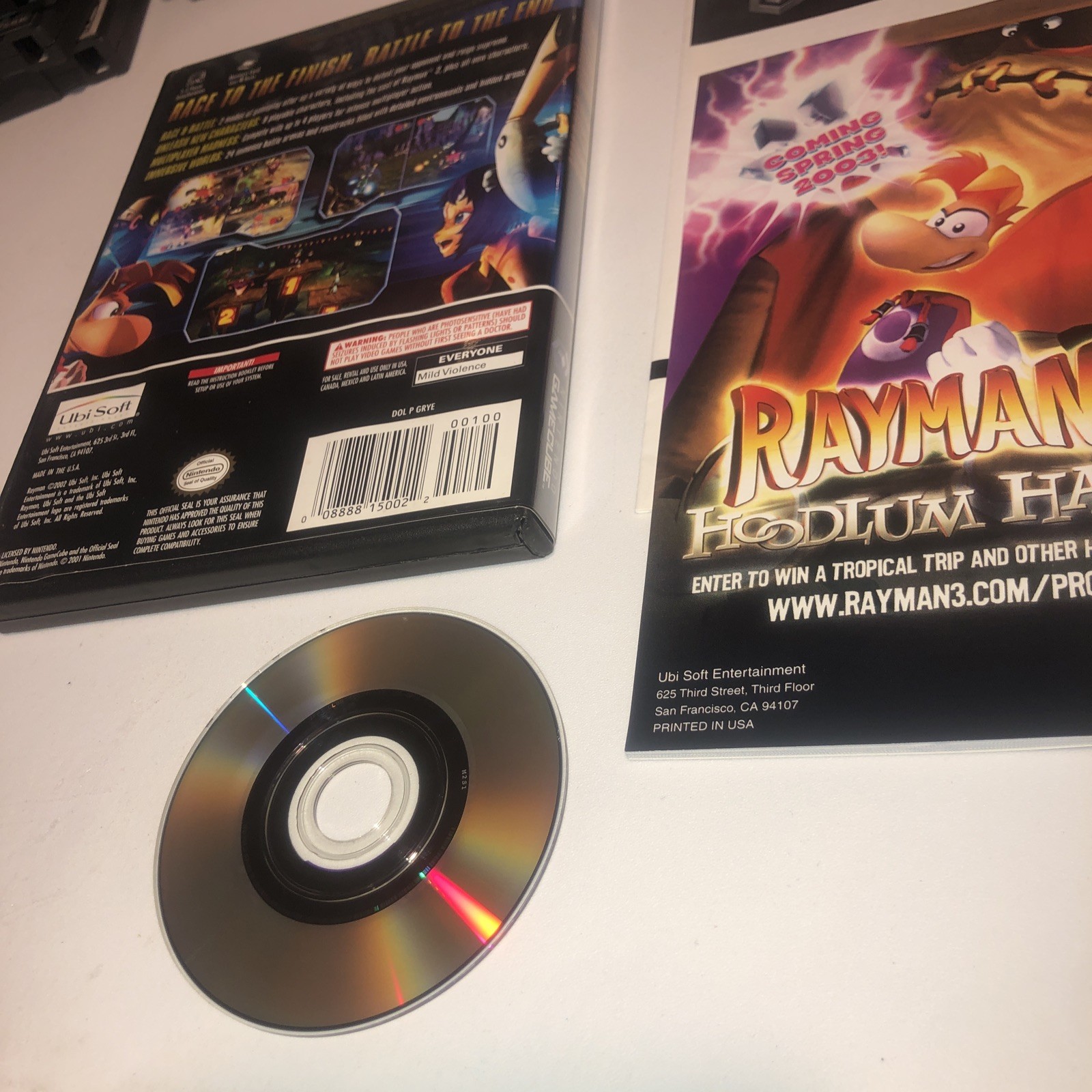 Rayman Arena (Nintendo GameCube, 2002) CIB With Manual
