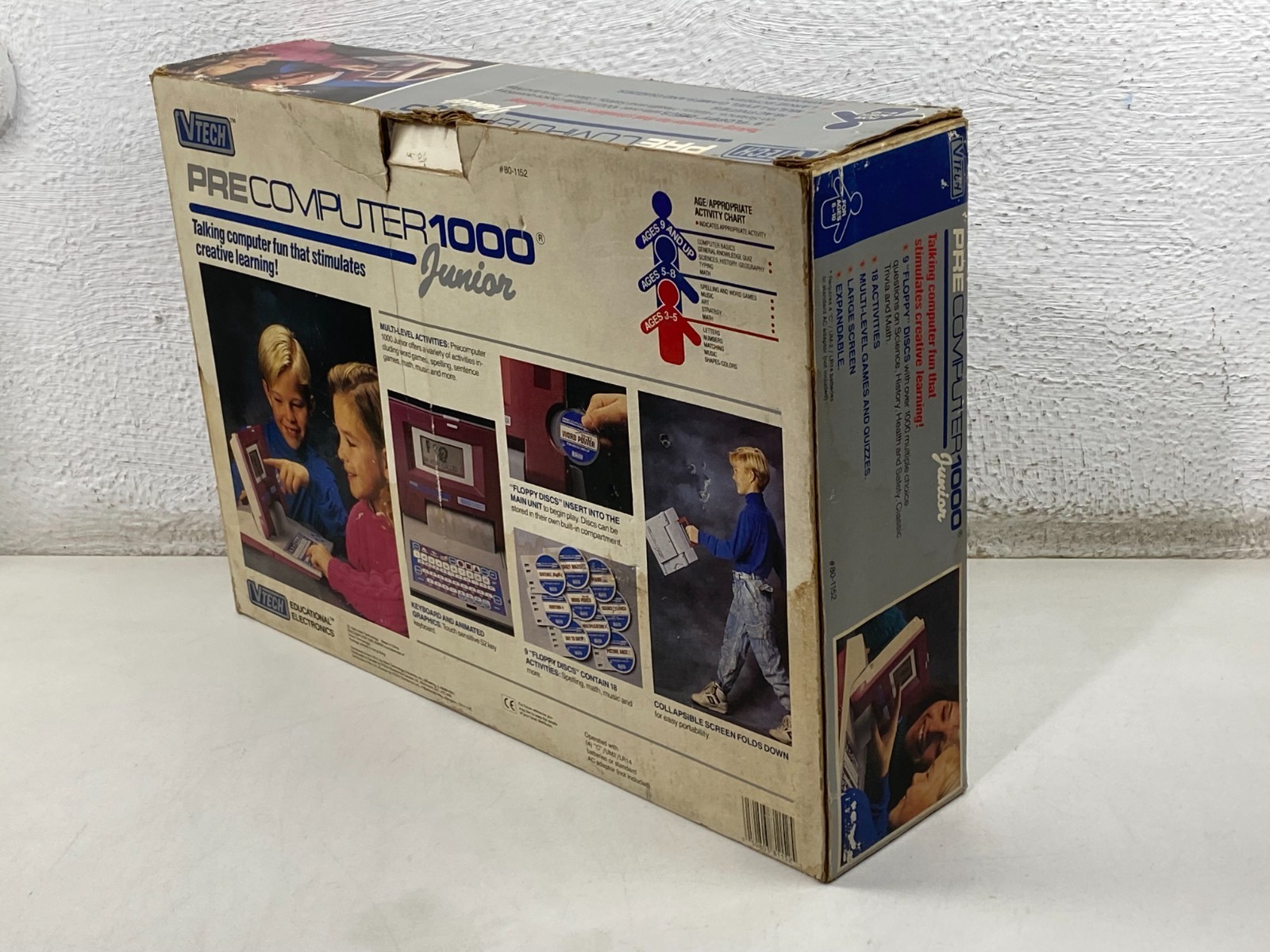 Vintage VTECH Pre Computer Junior 1000 Learning Educational Game 1990 NEW