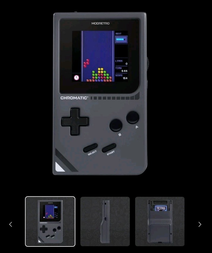 MOD RETRO CHROMATIC WITH TETRIS GAME NEW MIDNIGHT GREY GORILLA GLASS MODRETRO