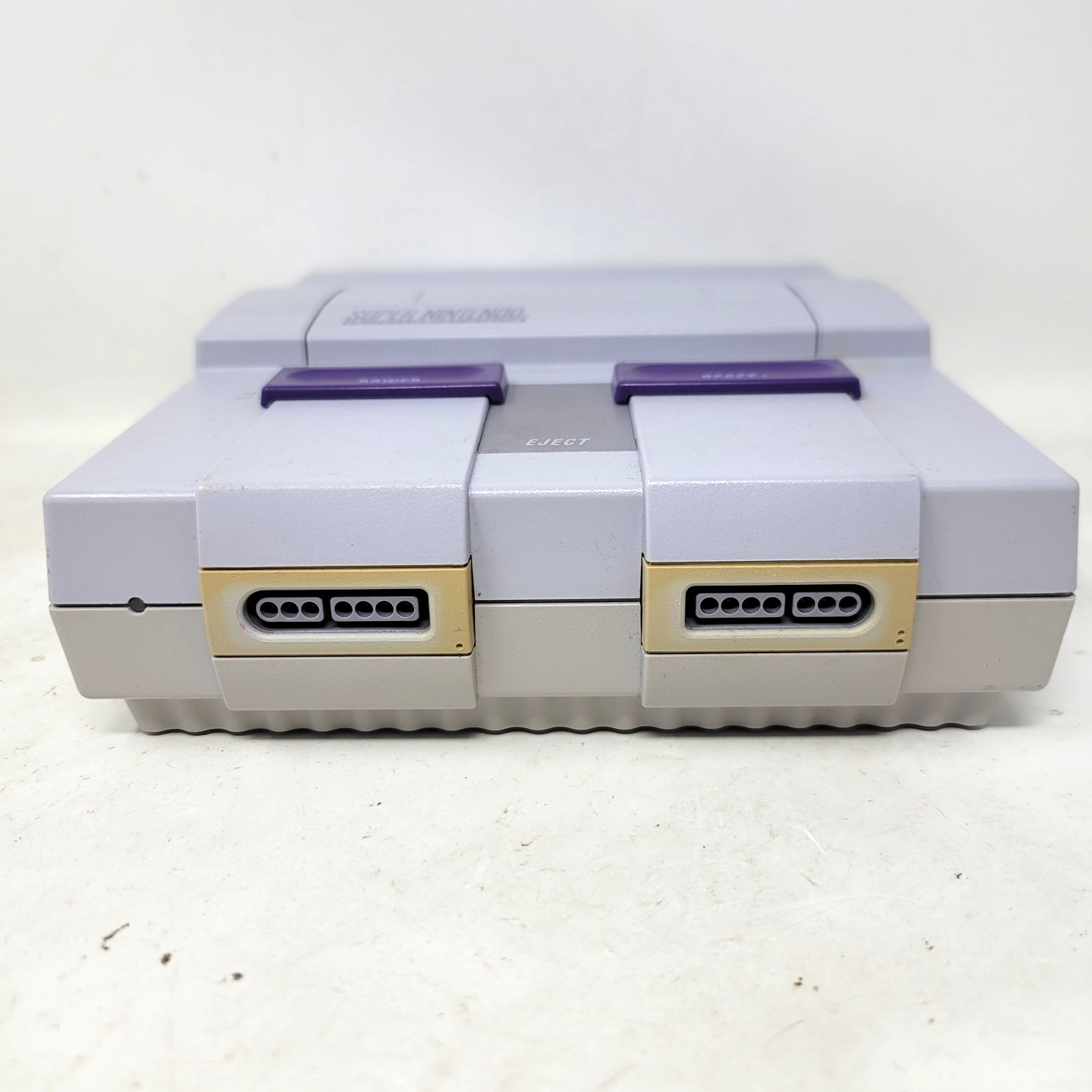 Super Nintendo SNES Console Gray W/ 1 OEM Controllers & Cords Tested Working