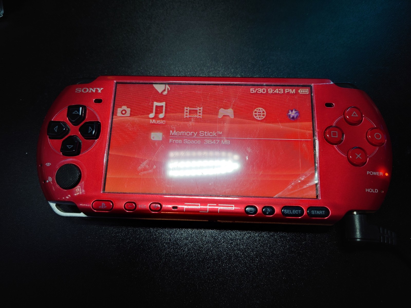 PSP 3001 Black/Red Color