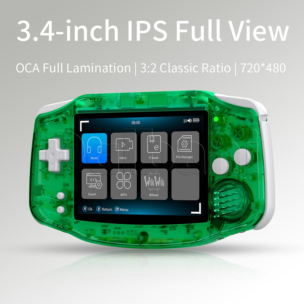 RG34XX Green Anbernic Handheld Game Console RG 34XX 64-bit Linux System 64GB
