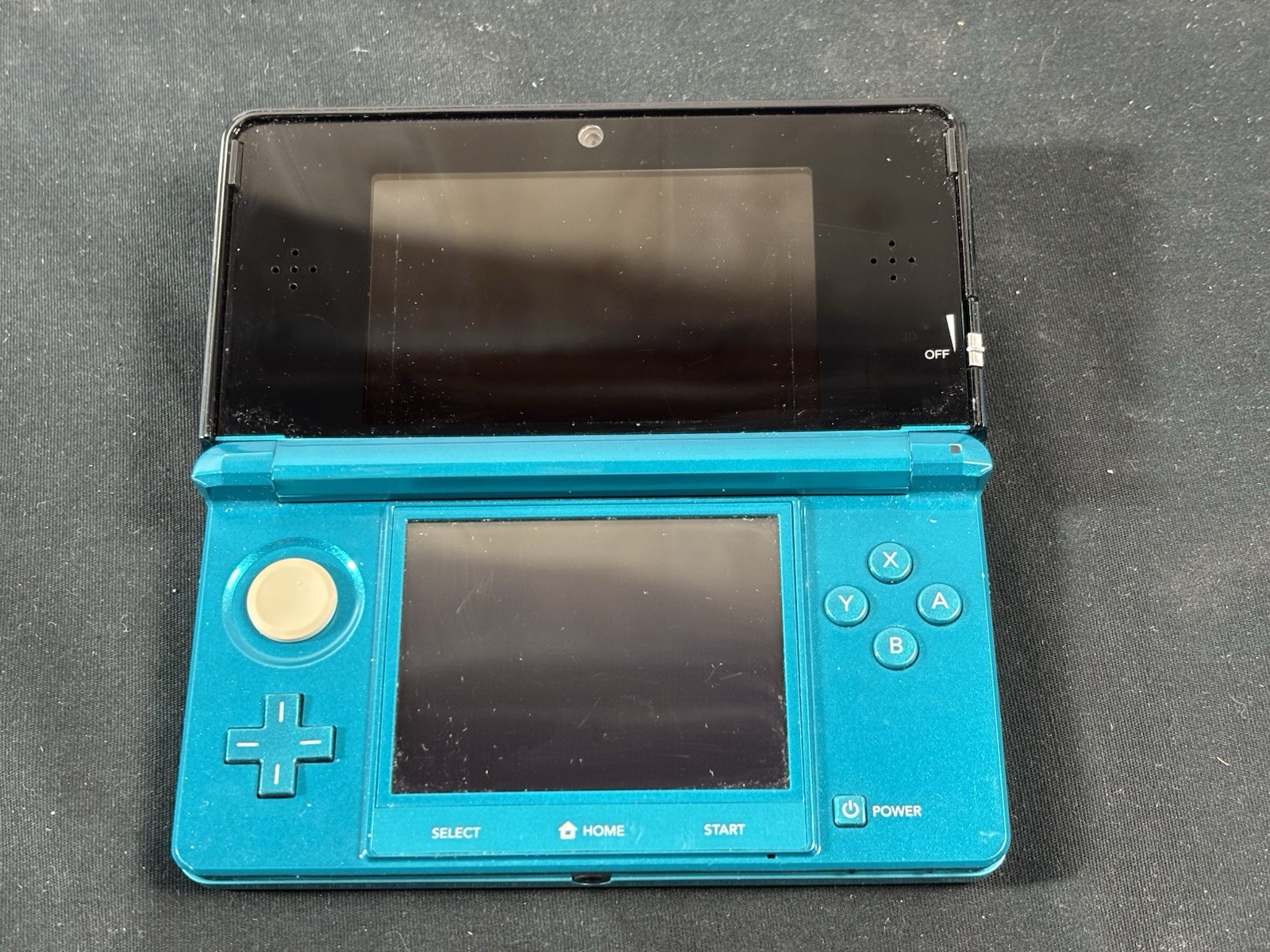 Nintendo 3DS Aqua Blue Handheld Handheld Console System CTR-001 Tested