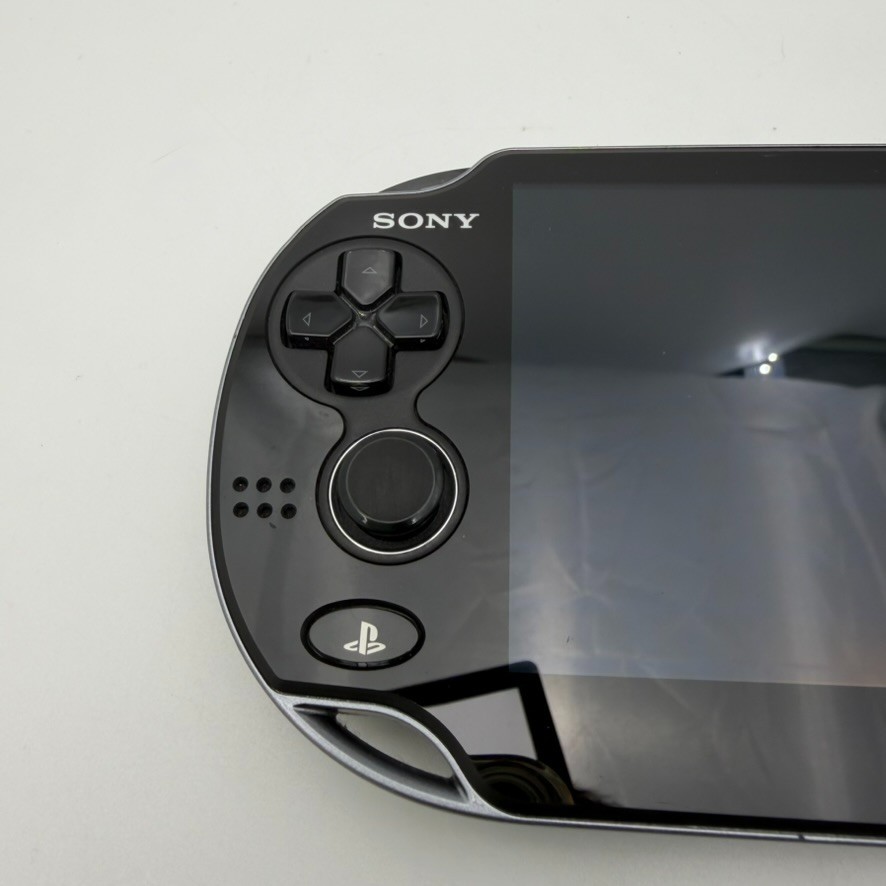 Sony PS Vita PCH-1100 Crystal Black 3G/Wi-Fi Model Console OLED Boxed From Japan