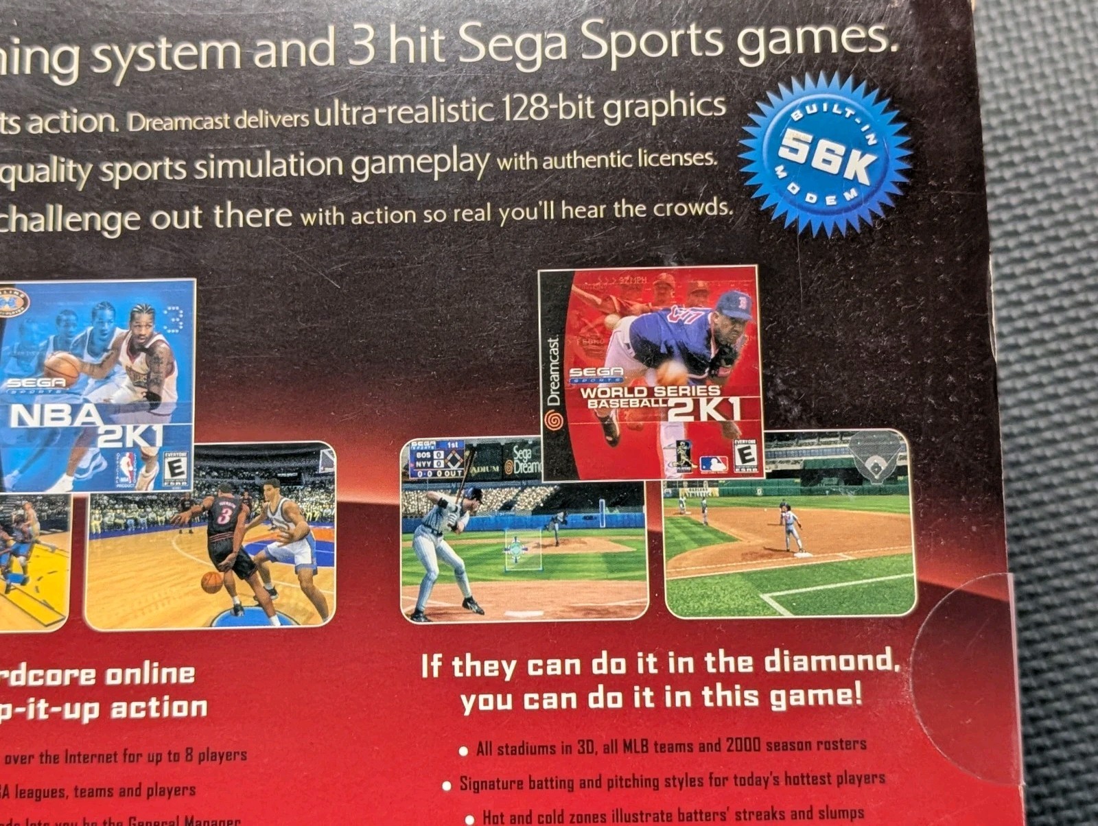 SEGA Dreamcast Console Rare Sports Bundle NFL NBA MLB 2k1 New Factory Sealed