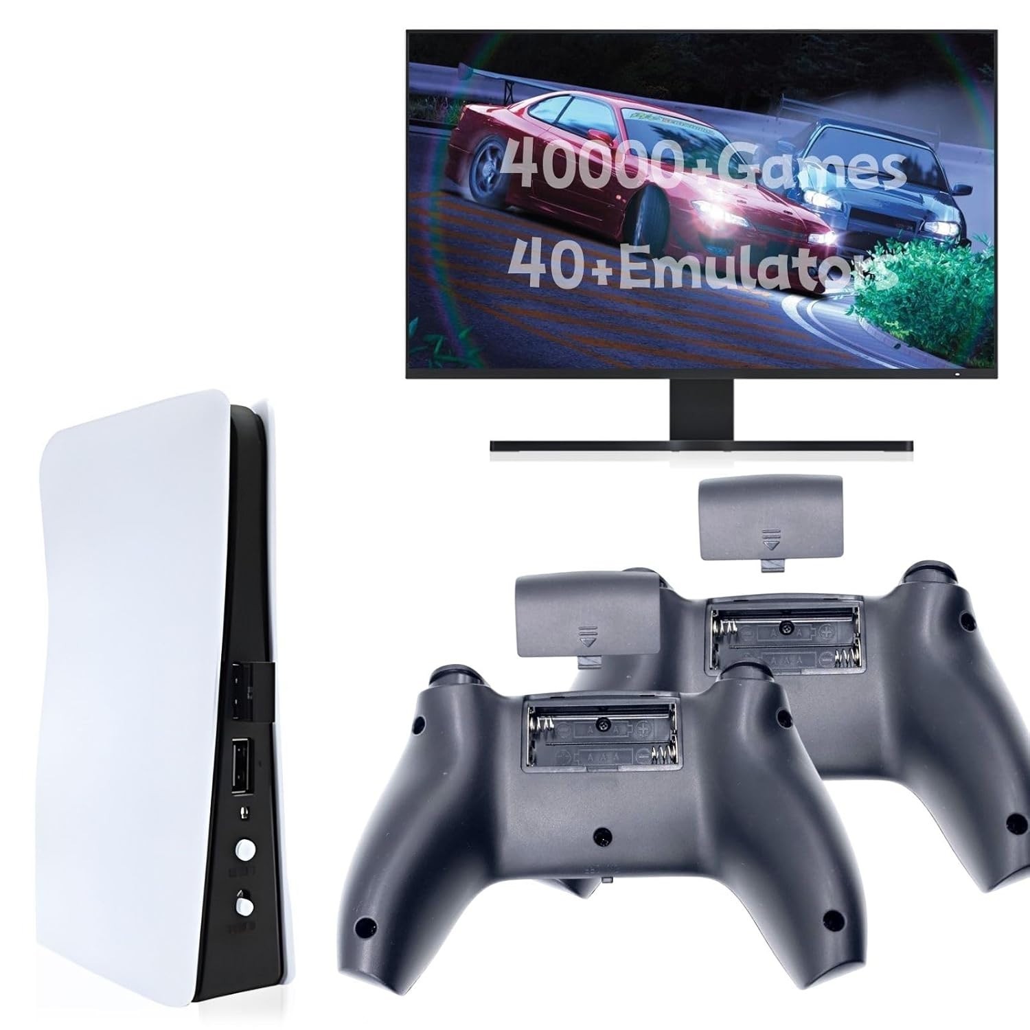 Nostalgic Wireless Game Console – 4K, 40,000+ Games, 2 Ergonomic Controllers