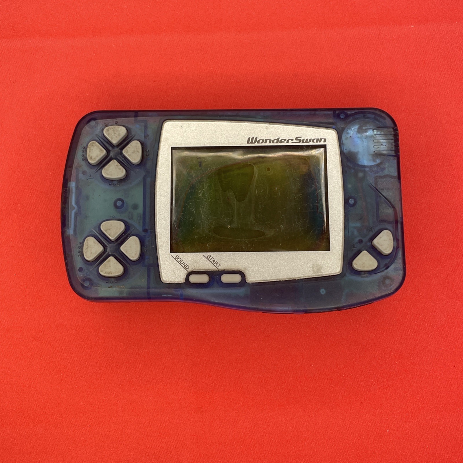 Bandai Wonderswan Clear Blue SW-001 for Parts or Repair