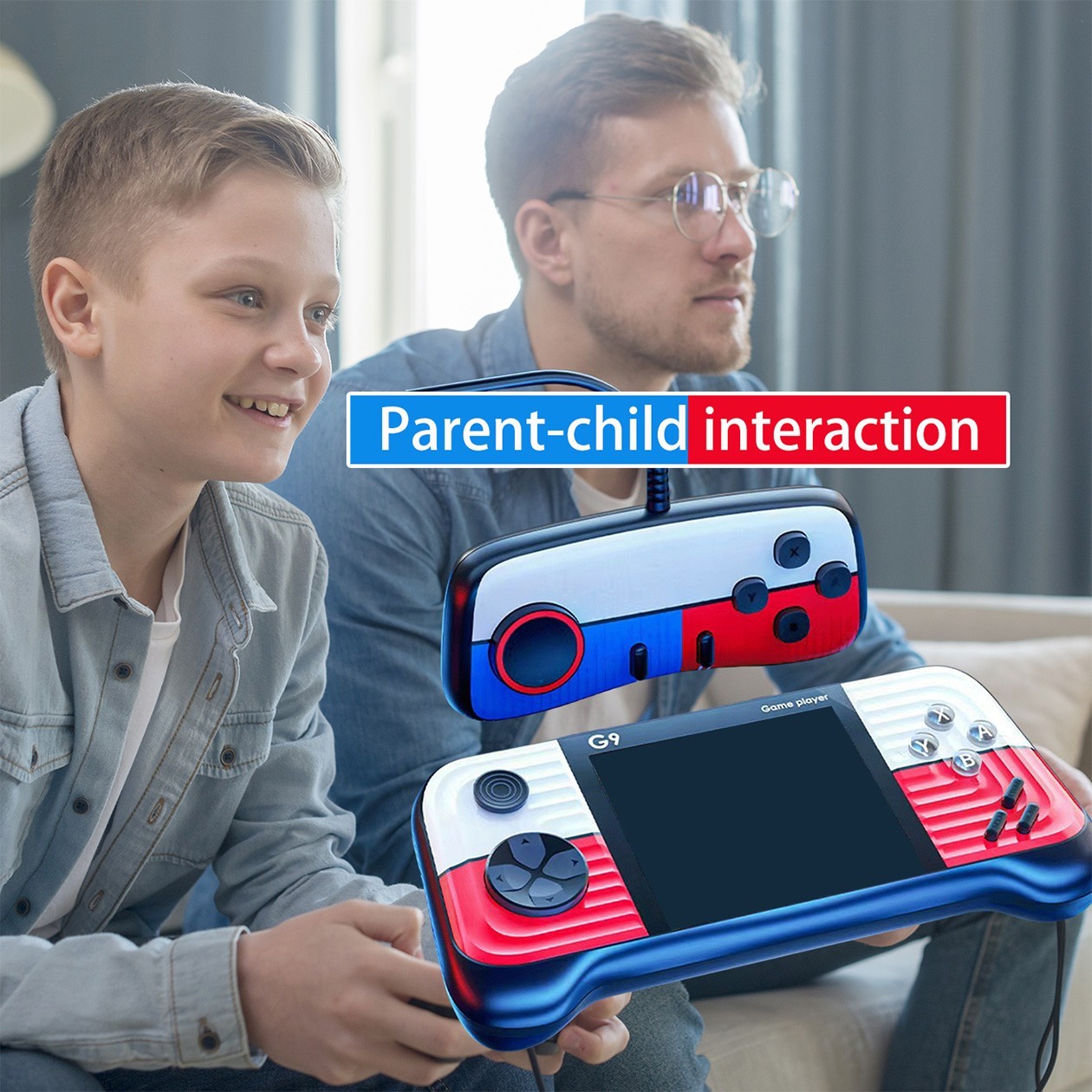 Retro Handheld Game Console 3″ IPS Built-in 666 Games Kids Gift for 2 Players