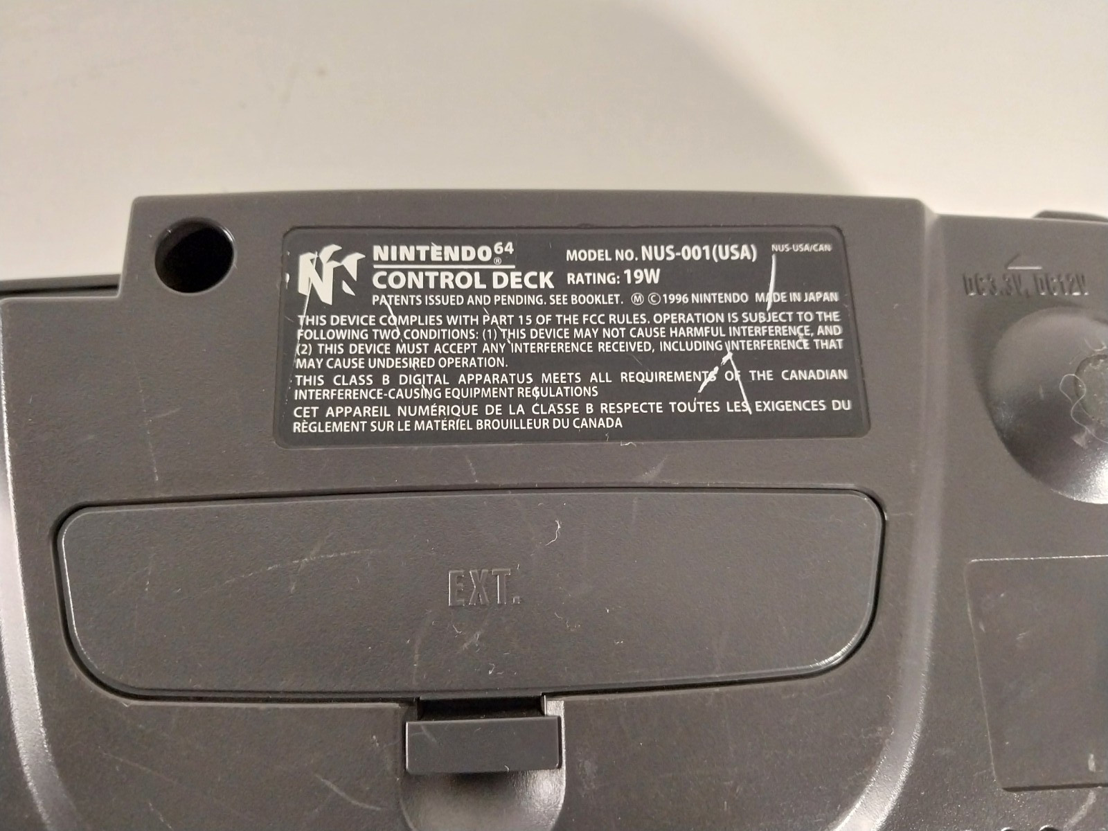 Nintendo 64 Console Only OEM N64 System Tested Working with Expansion Pak