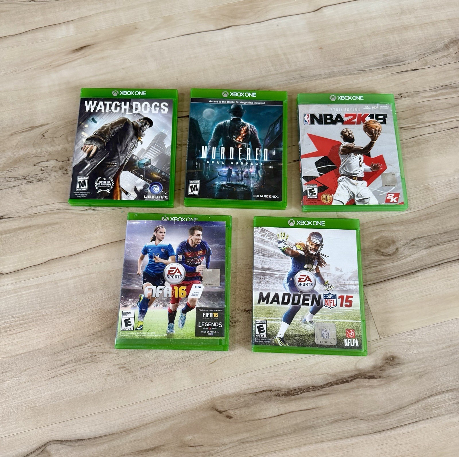 Microsoft Xbox One S Console 1681 Bundle W/ Controller + 5 Games – Working