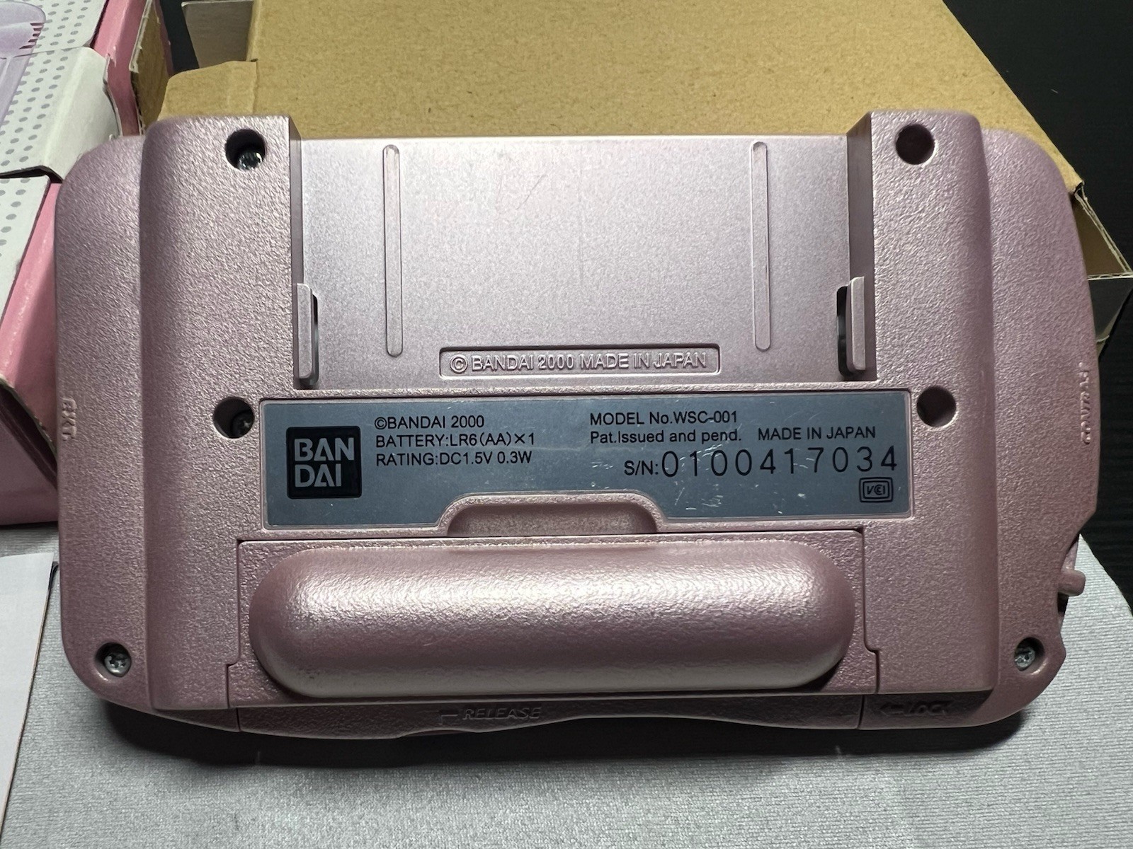 Bandai WonderSwan Color WSC With Box & IPS Screen & New Glass Lens