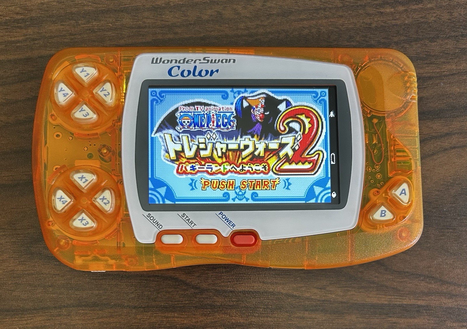 clear orange Bandai Wonderswan Color WSC w/ Backlit IPS Screen-FAST SHIPPING