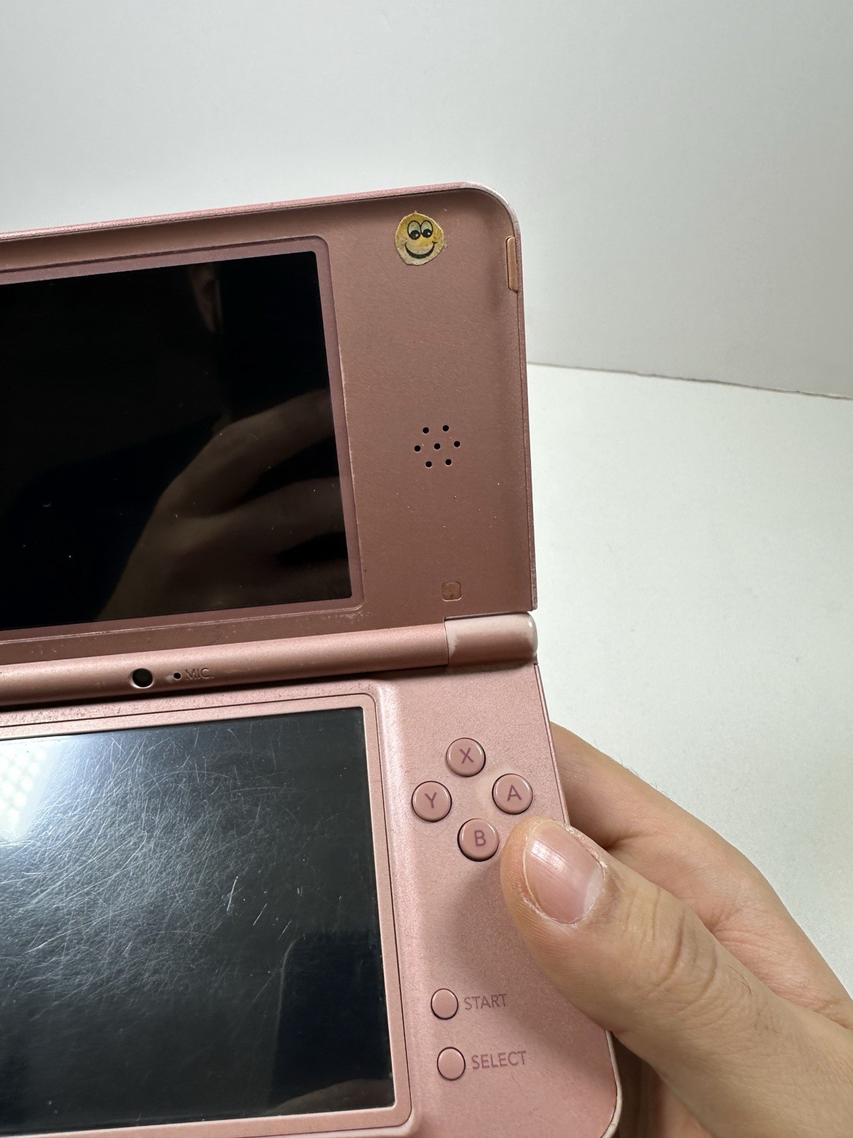 Used Metallic Rose Nintendo DSi XL Handheld System Tested No Stylus READ!