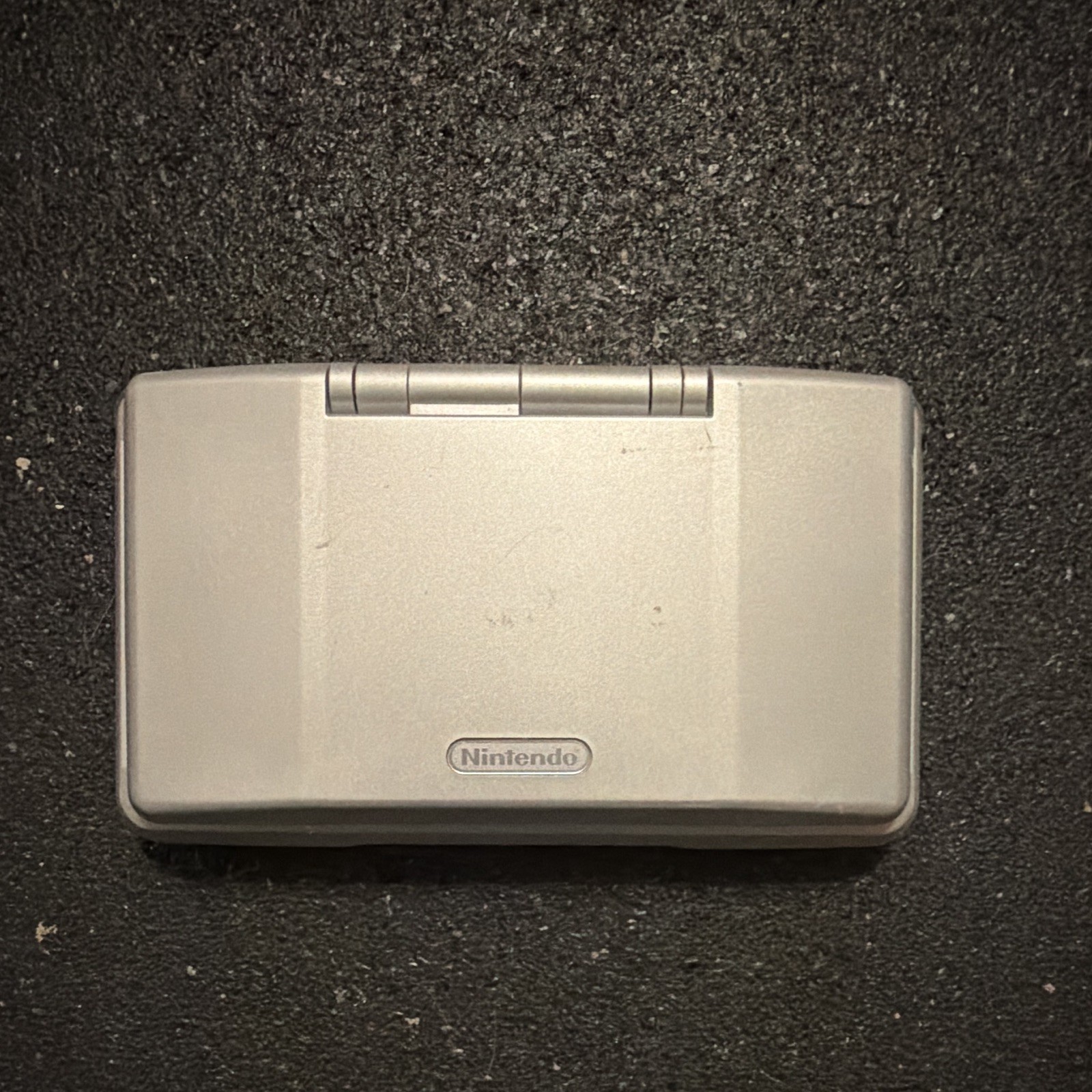 Nintendo Nintendo DS Silver/Black Handheld Console w/ AC Adapter, Headphone Jack