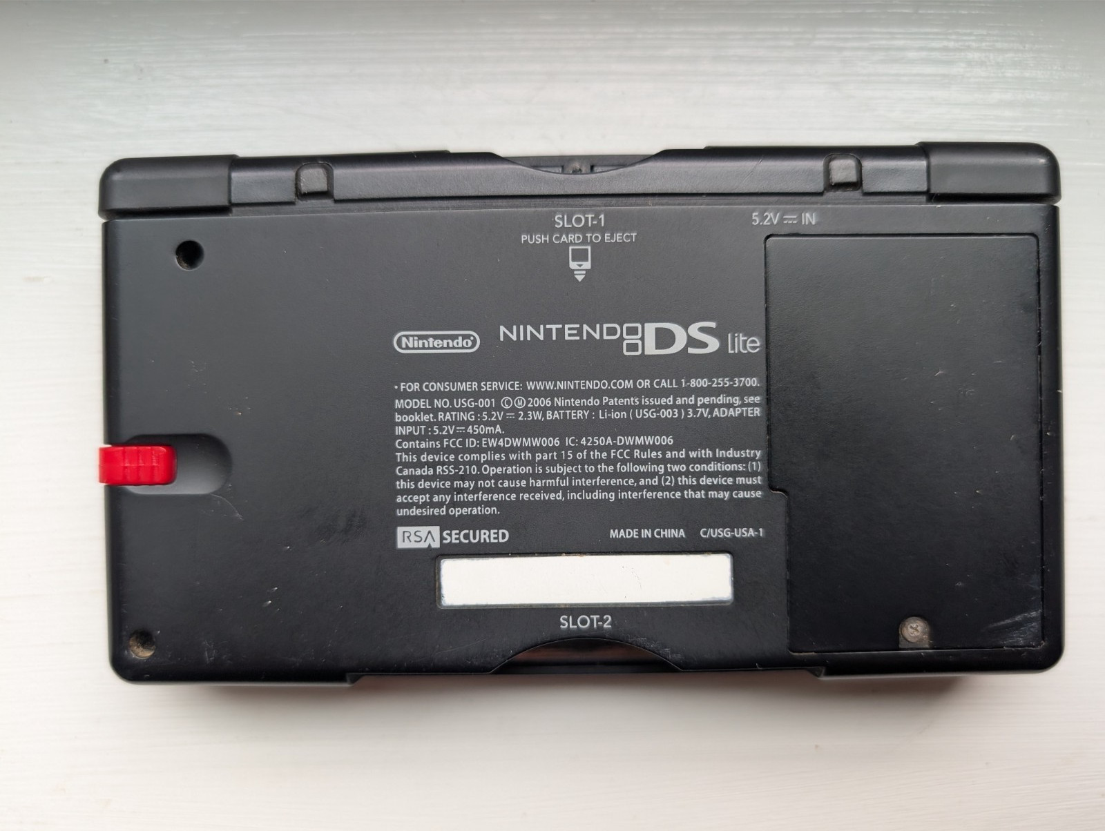 Nintendo DS Lite Handheld Crimson Red w/ stylus – Fully Tested / Working
