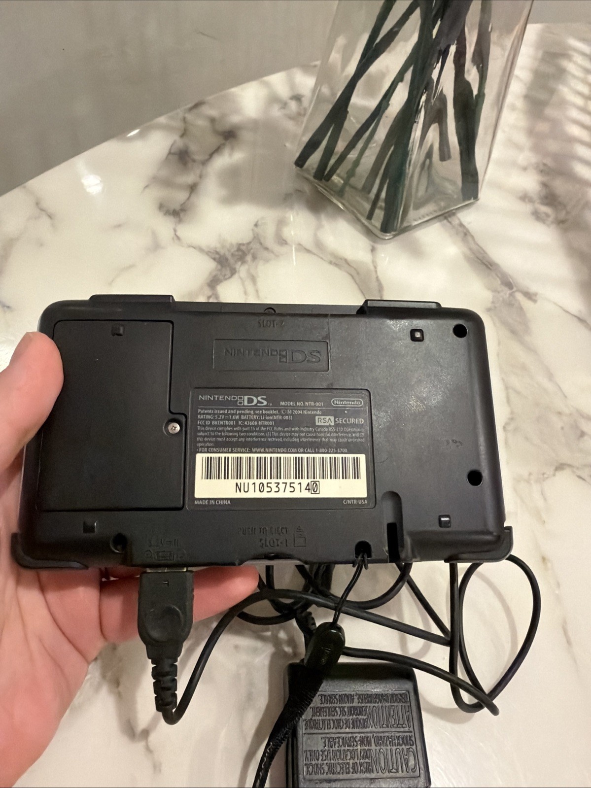 Nintendo DS Original Console NTR-001 with Charger Titanium Silver – Works Line