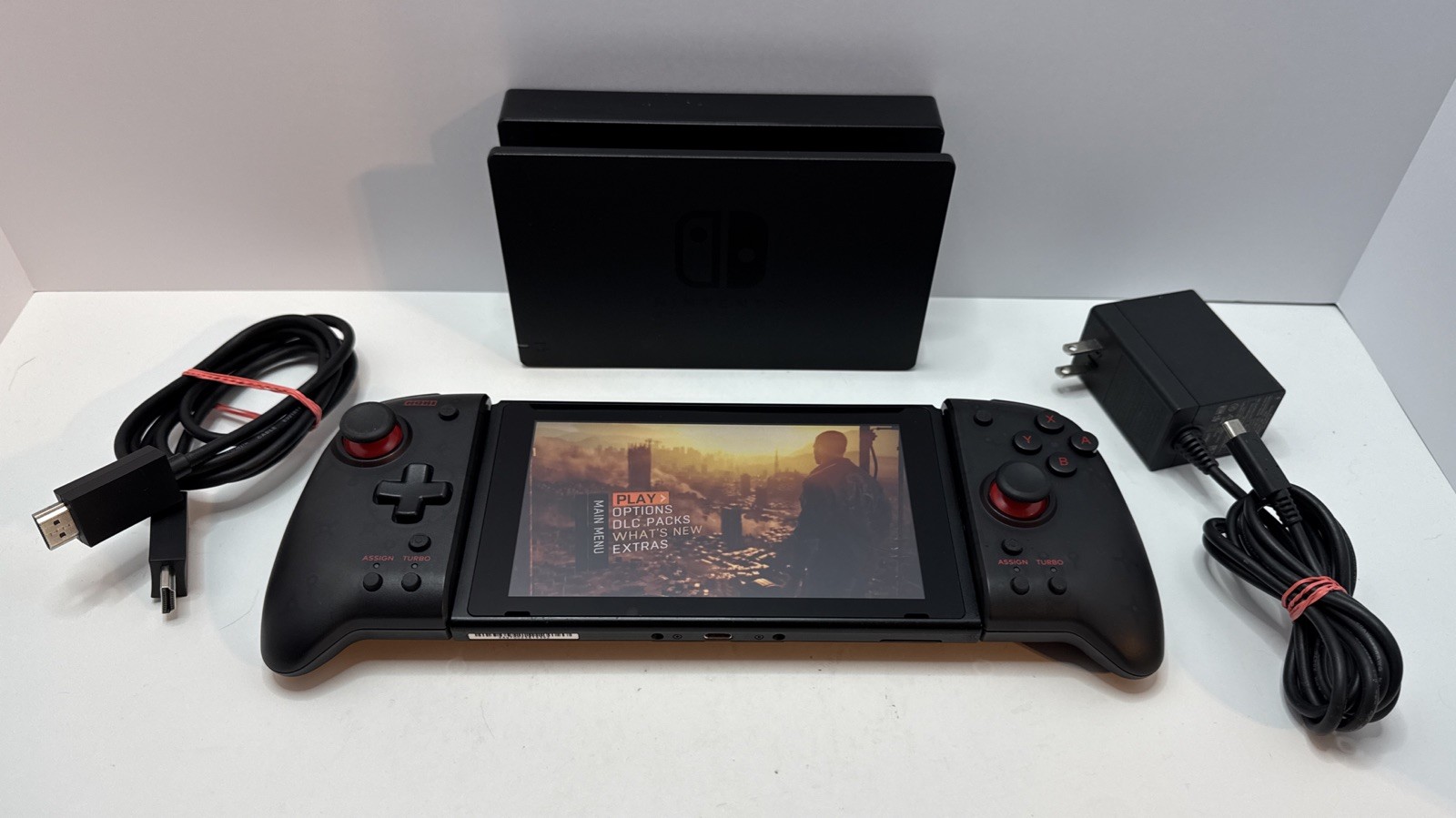 Nintendo Switch Console HAC-001 Set Used Tested Working With Dock/Power Supply