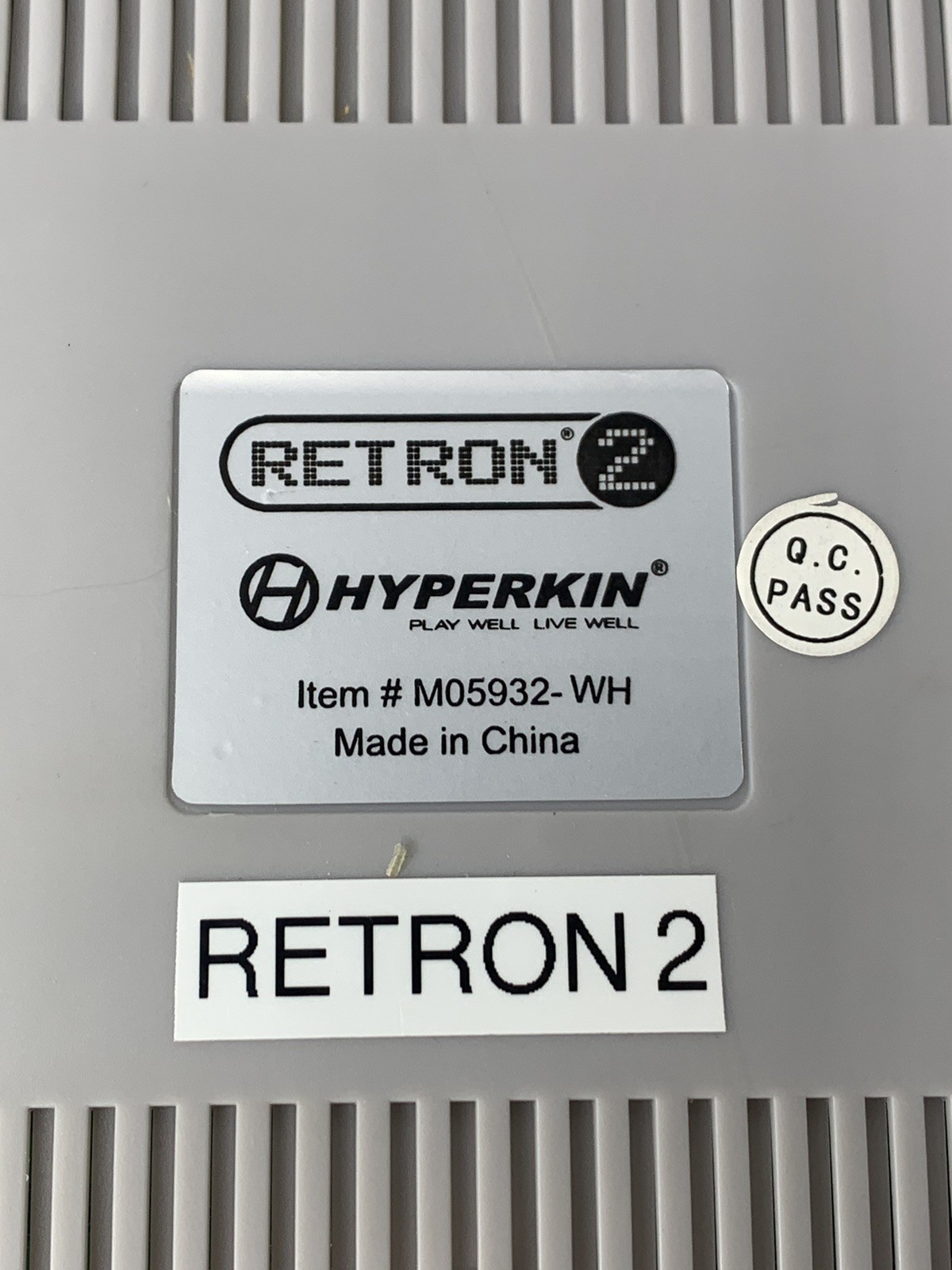 Gray Hyperkin Retron 2 M05932-WH Console Only – Used