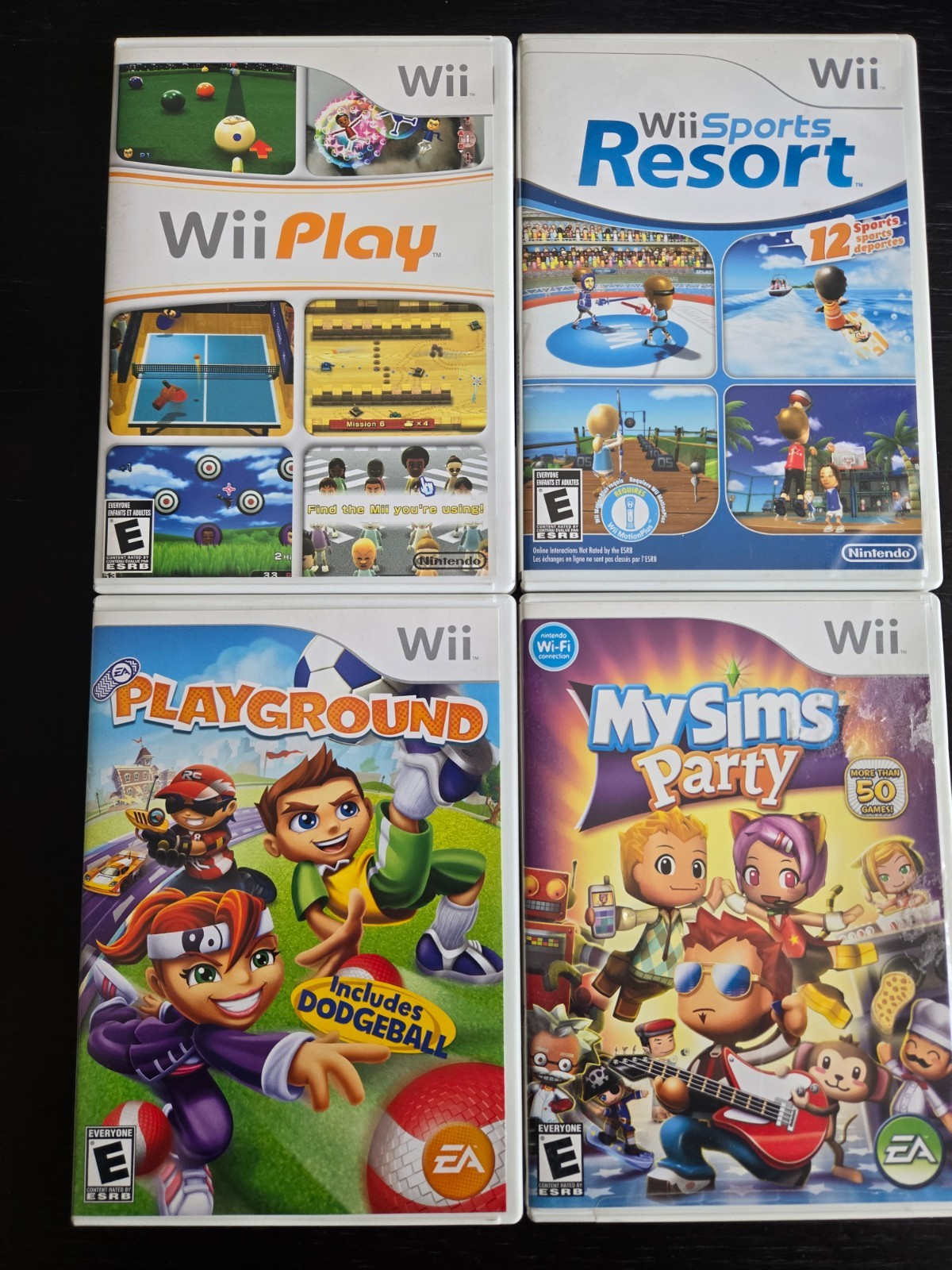 Nintendo Wii Console Bundle – 3 remotes, 9 games
