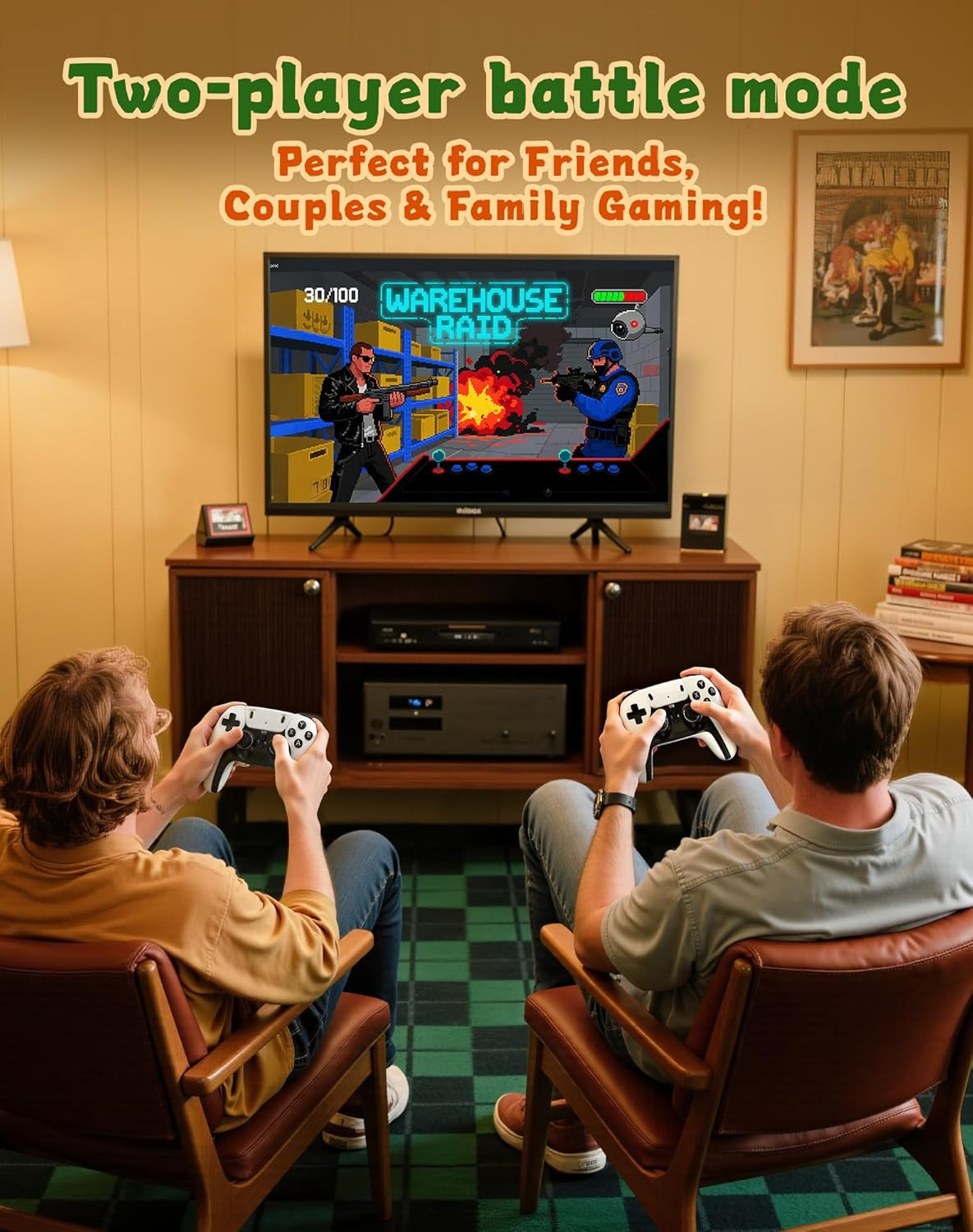 2026 New Upgrade Retro Gaming Console Pro, Video Games Consoles with 4K HDMI, Bu