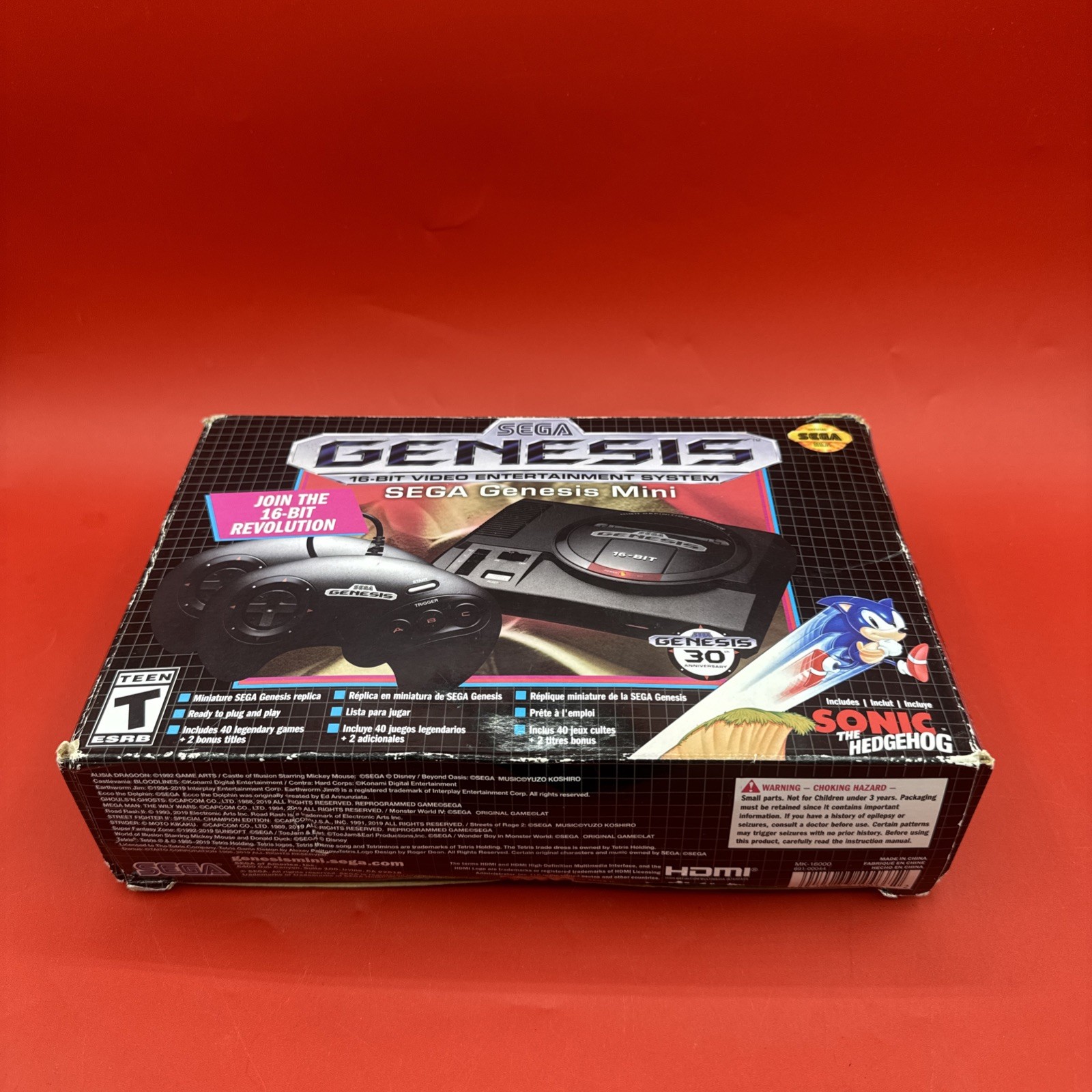 SEGA Genesis Classic Mini Console (MK-16000) Complete/Authentic/Tested/Free 🚢