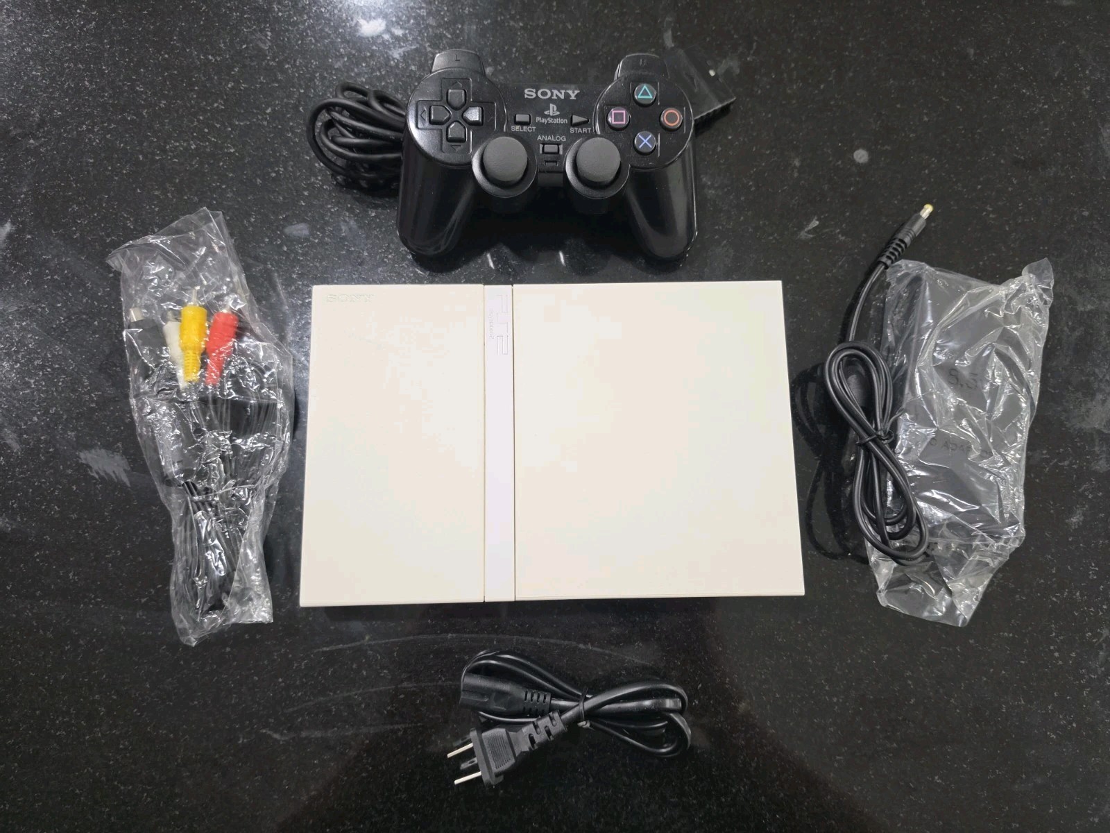 Sony PlayStation 2 PS2 Slim White Complete Console TESTED AND WORKING!