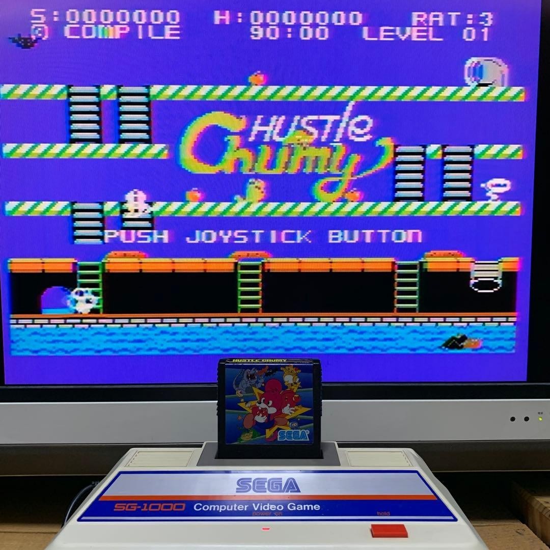 SEGA SG-1000 Console Tested Working w/ Controller AC Adapter Hyper Sports JAPAN
