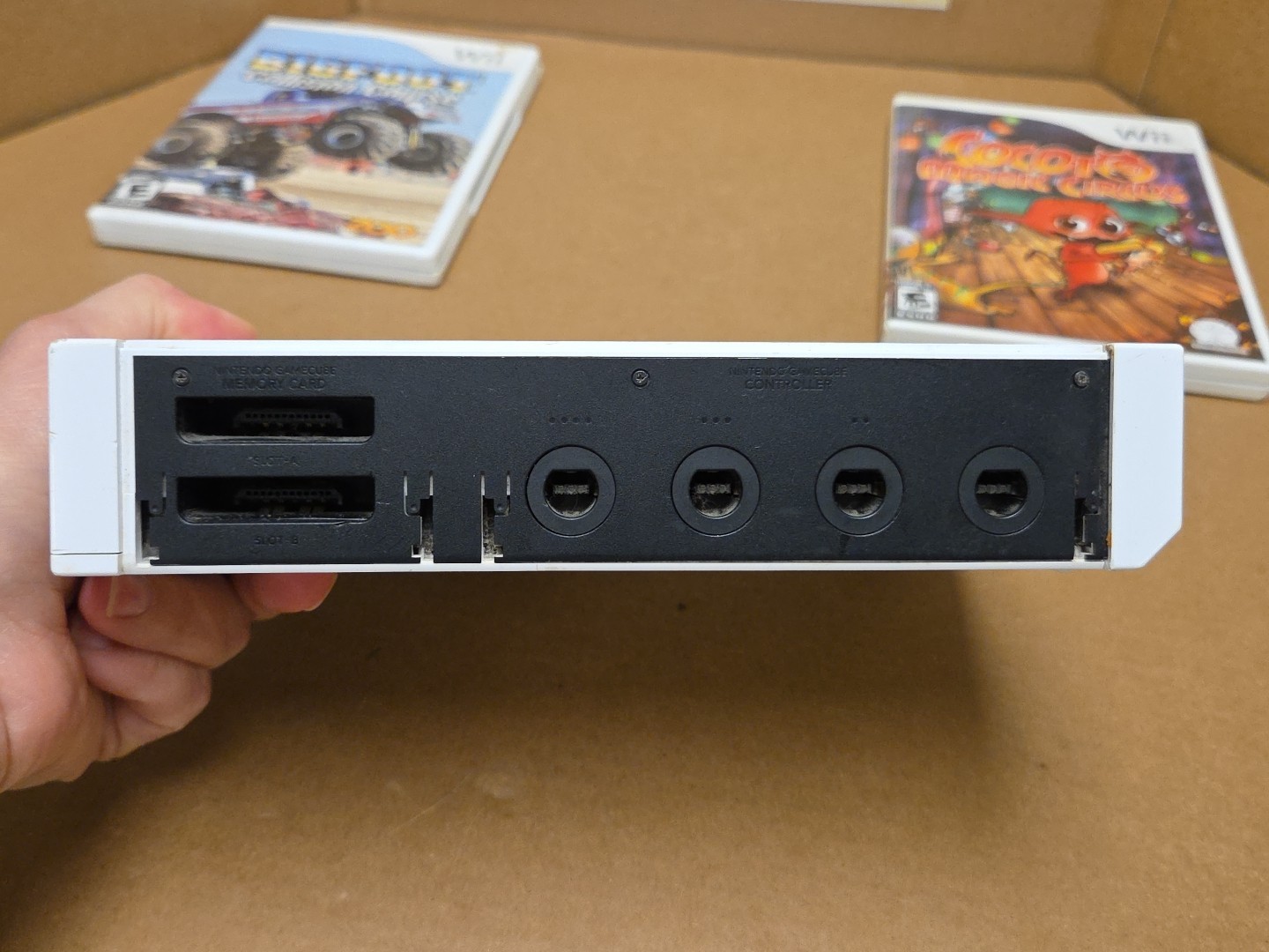Nintendo Wii Console Bundle RVL-001 Tested Working 2 Remotes Cords 2 Games *PICS