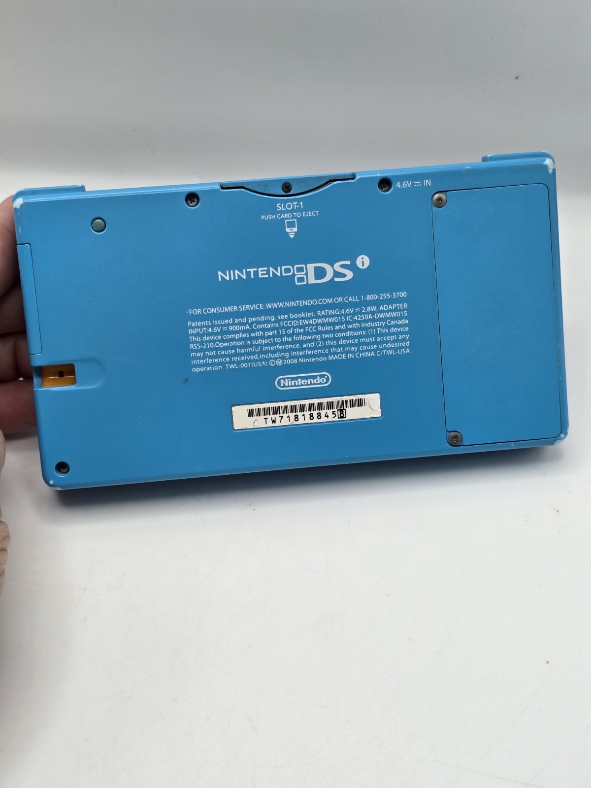 Nintendo DSi DSi Handheld Game Console TWL-001 Aqua Blue