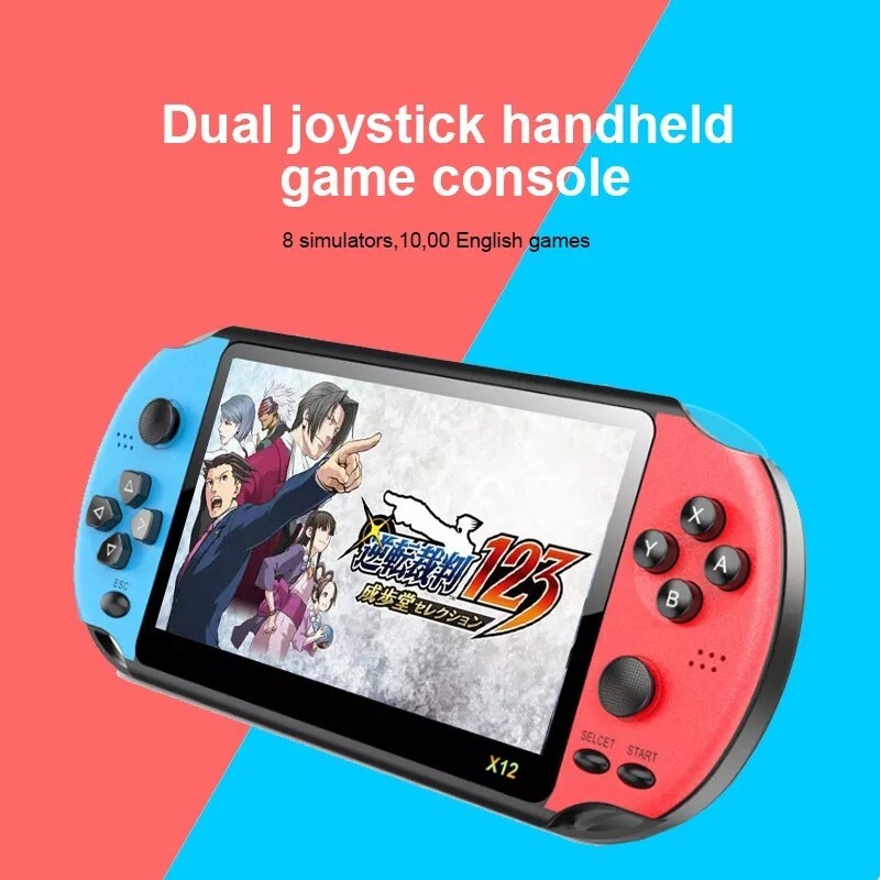 Portable Console 2000 Built-In Games TV Connection Retro Classic 5 Inch