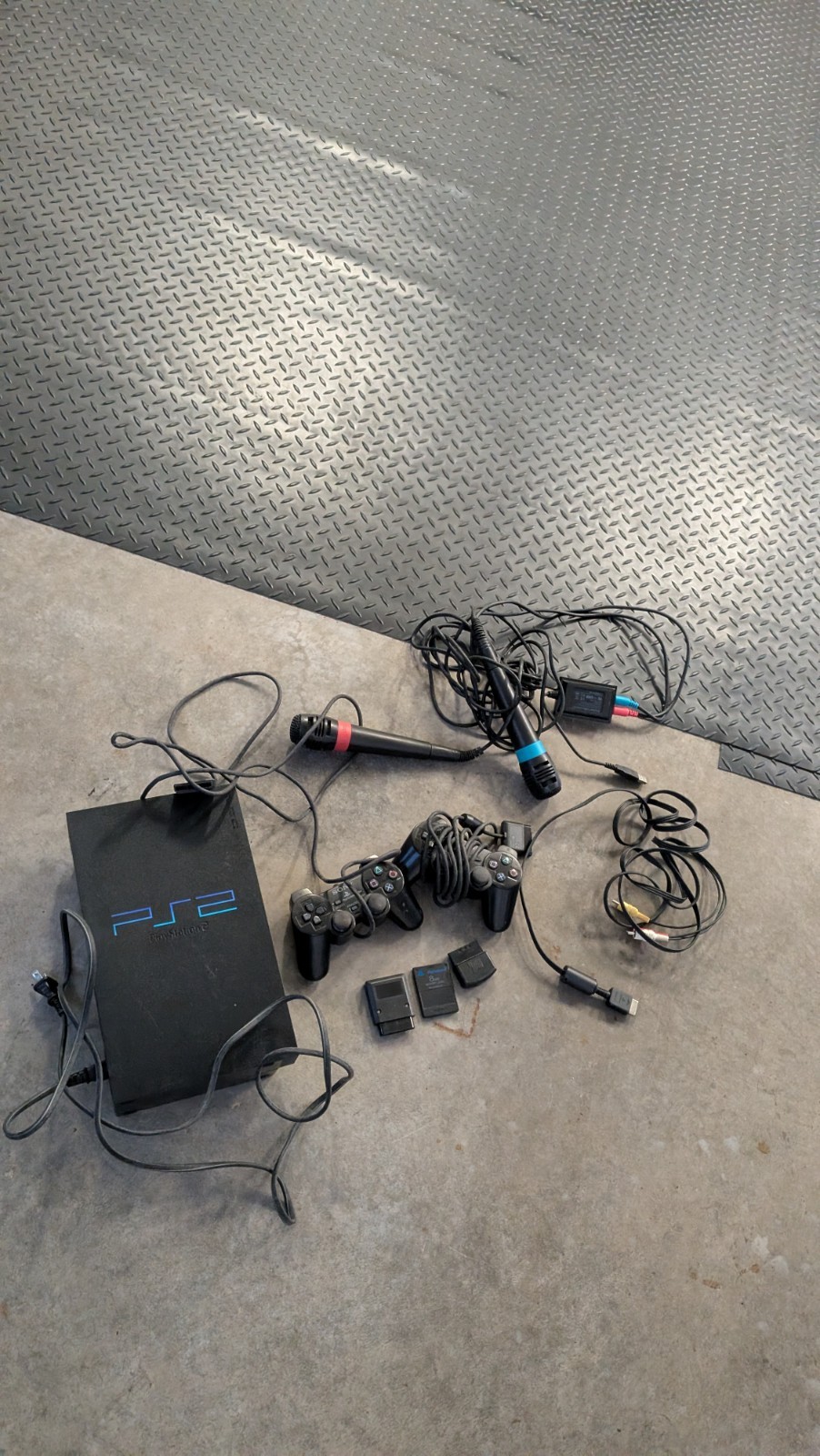 Sony PlayStation 2 PS2 Console Bundle 2 Games NTSC (US/Canada) – Tested Work