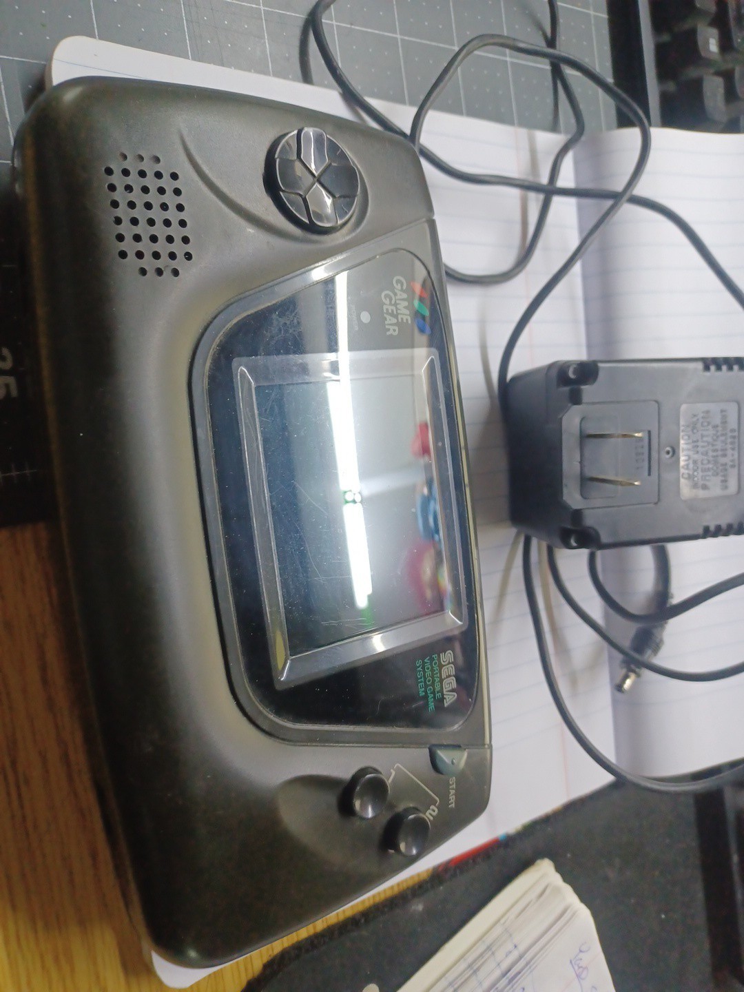 SEGA Game Gear Handheld System – Black W/3 Games Shown In Pics. – Tested