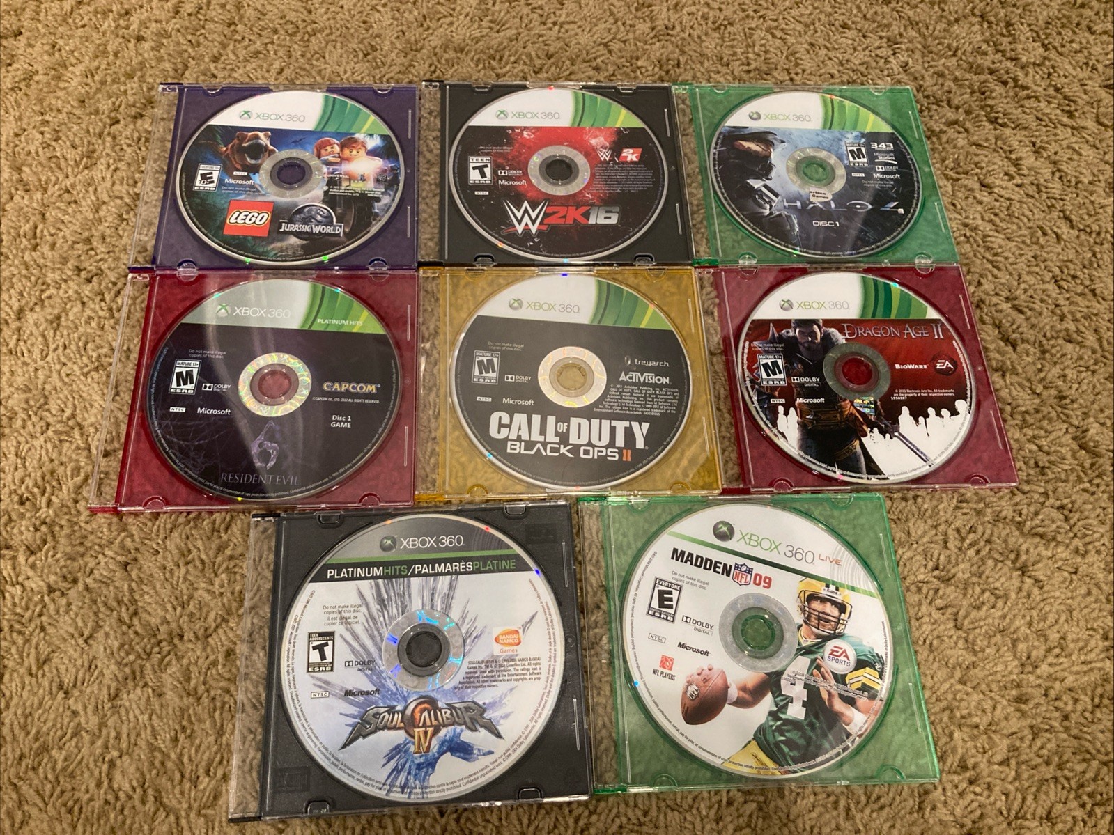 Xbox 360 S Console 8 GAME BUNDLE! CLEANED/TESTED! Ships Fast
