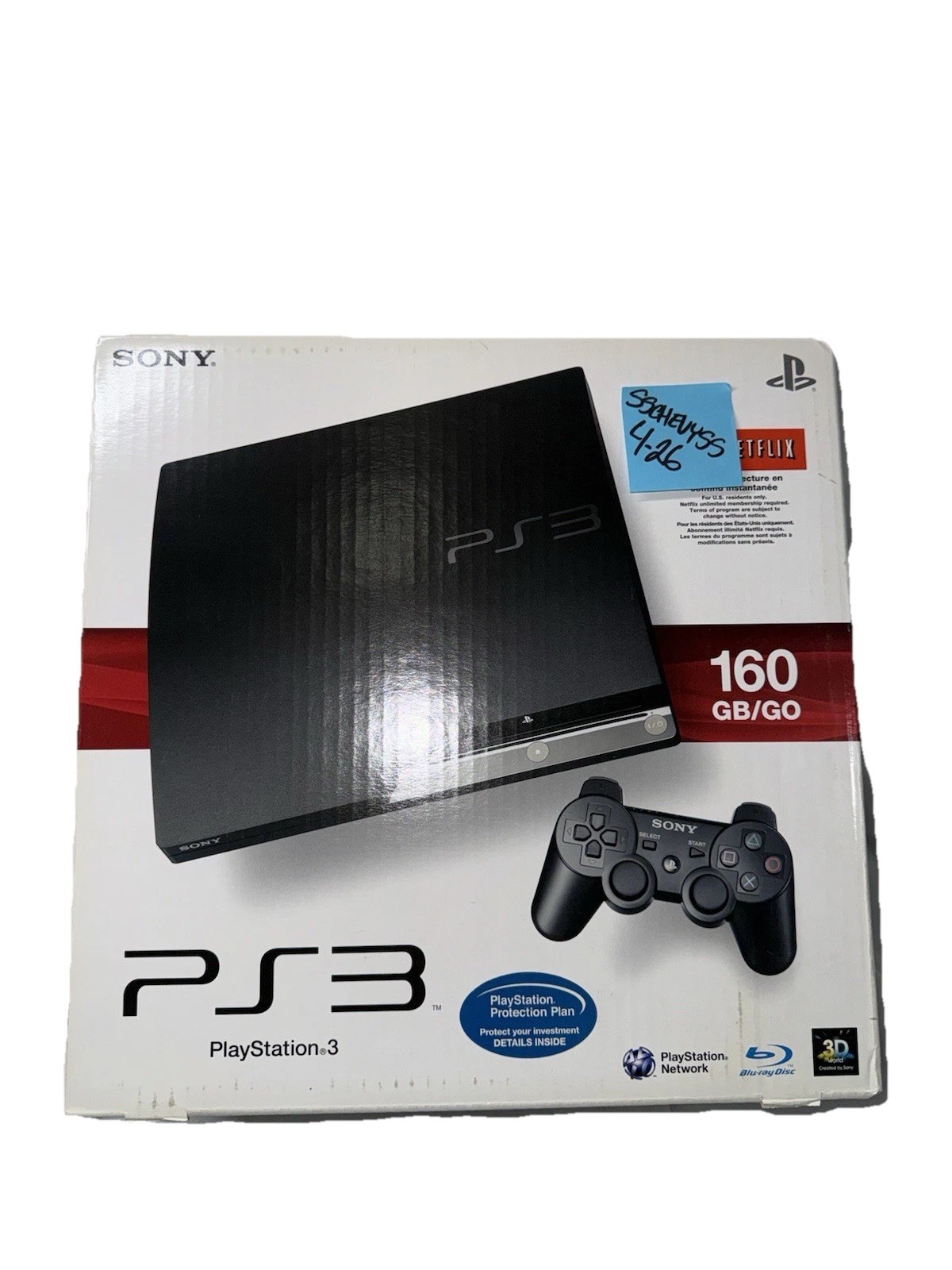 PlayStation 3 PS3 Slim 160GB Console CECH-2501A Completed In box CIB. TESTED!!