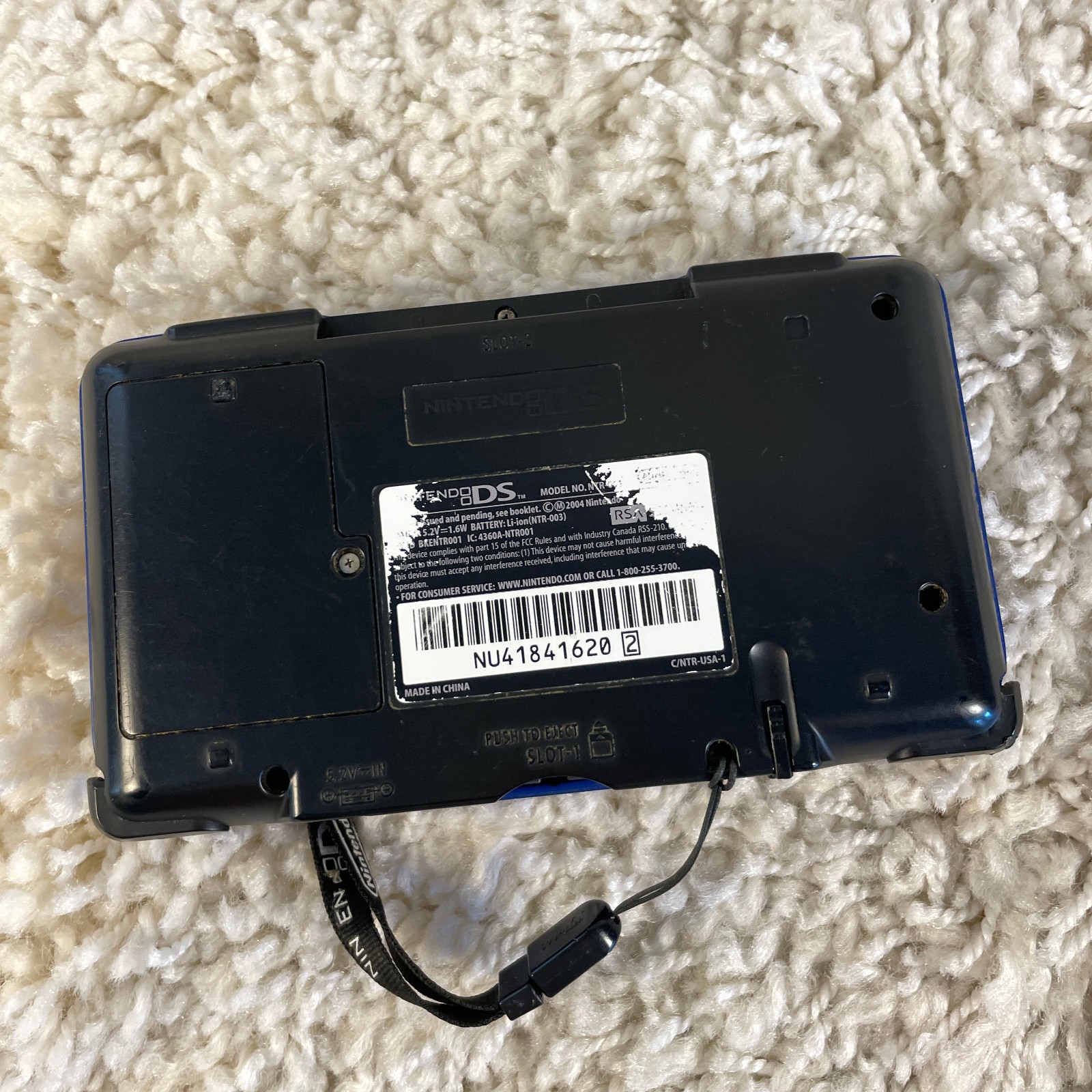 Nintendo DS Original NTR-001 Cobalt Blue Handheld Console System READ