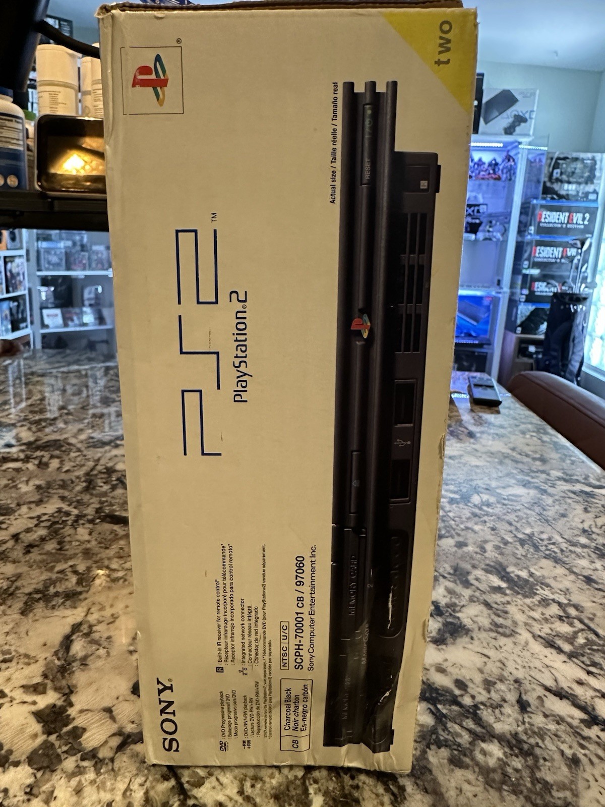 Sony PlayStation 2 Slim PS2 Console SCPH-70001 Black NTSC-U/C DVD Playback