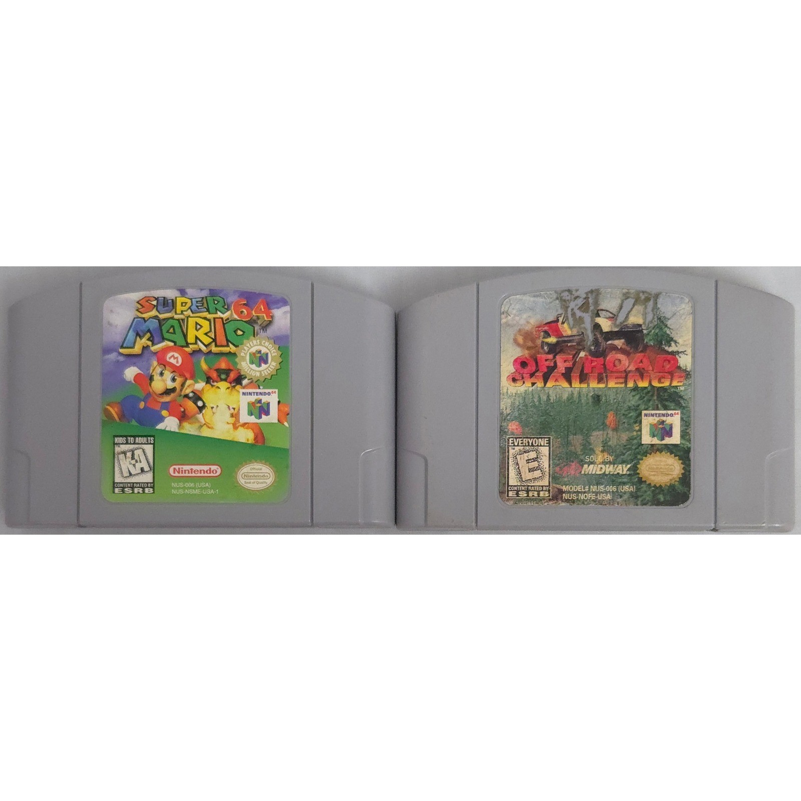 Nintendo 64 Console Bundle – N64 – Mario 64 – 2 Controllers – 4MB Expansion Pak