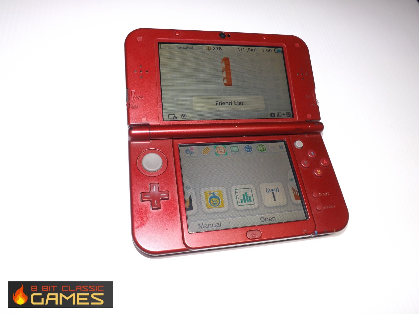 New Nintendo 3DS XL System – Red – Serial 2625 – FAST SHIPPING! – 69a