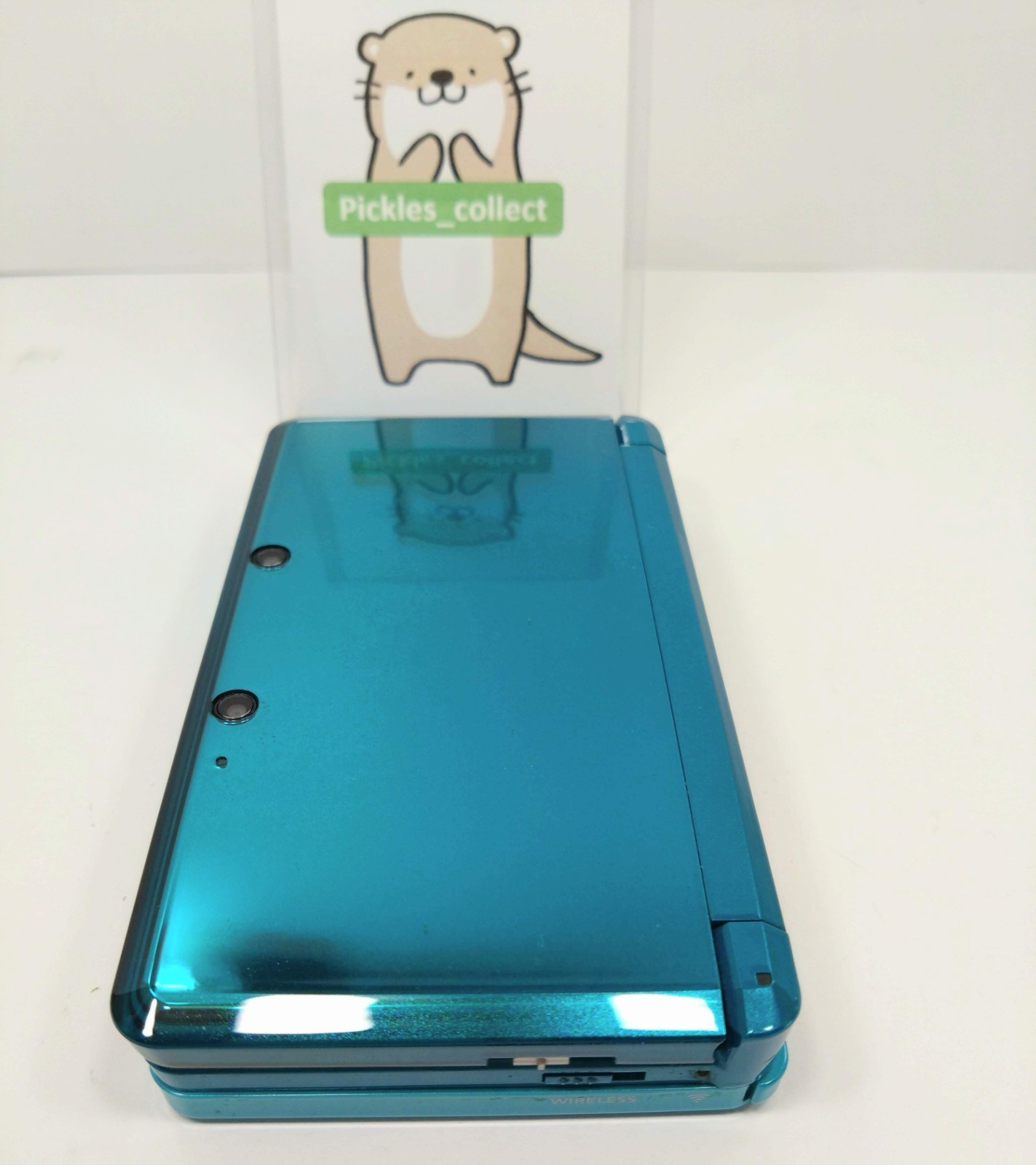 3DS Aqua Blue CTR-001 w/Stylus 4GB Language Japanese Tested Nintendo 0314H