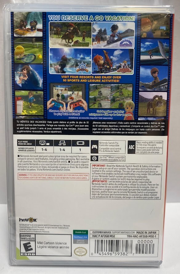 Go Vacation Switch Brand New Game Special(2018 Misc)