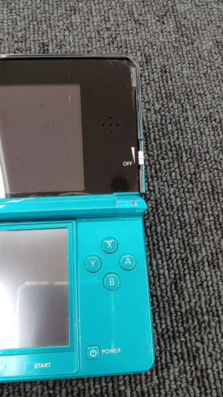 Nintendo 3DS CTR-001 Console Only Aqua Blue Handheld System A2459