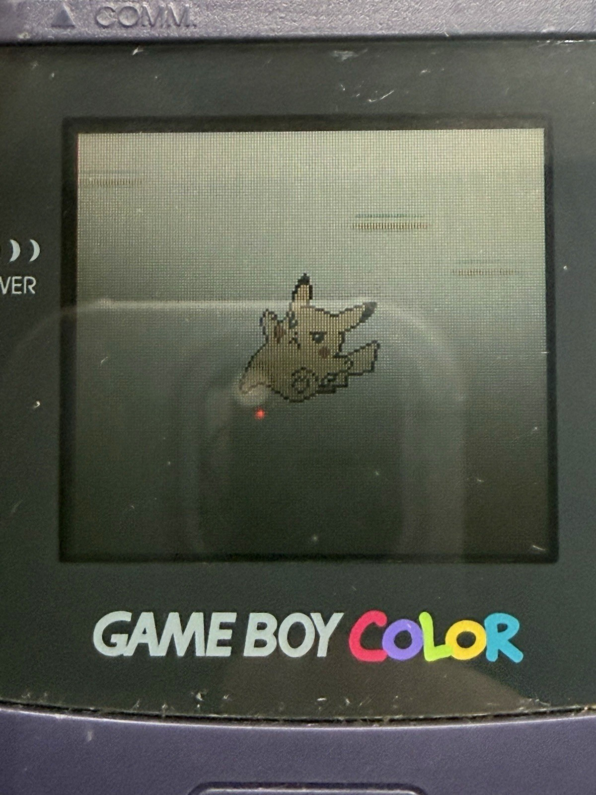 GameBoy Color Purple Grape Model CGB-001 & pokemon special pikachu, chrome cover