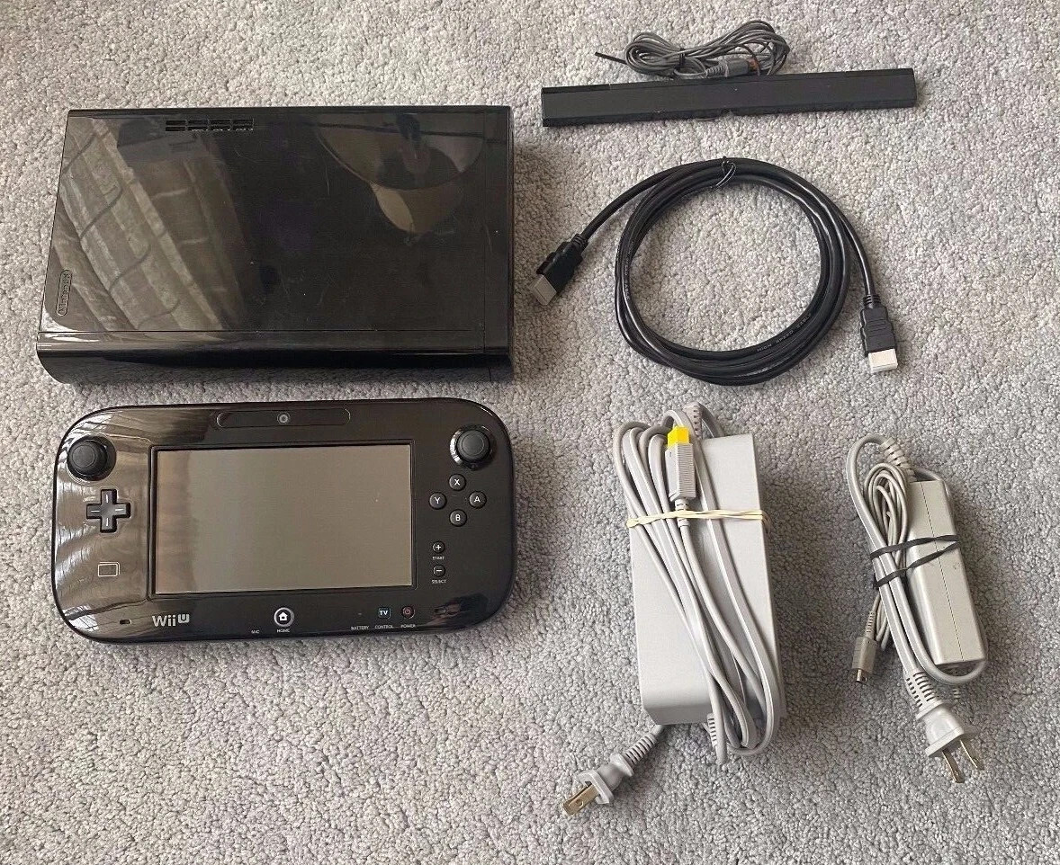 Wii U Console Black 32GB Complete Bundle! Quick Shipping