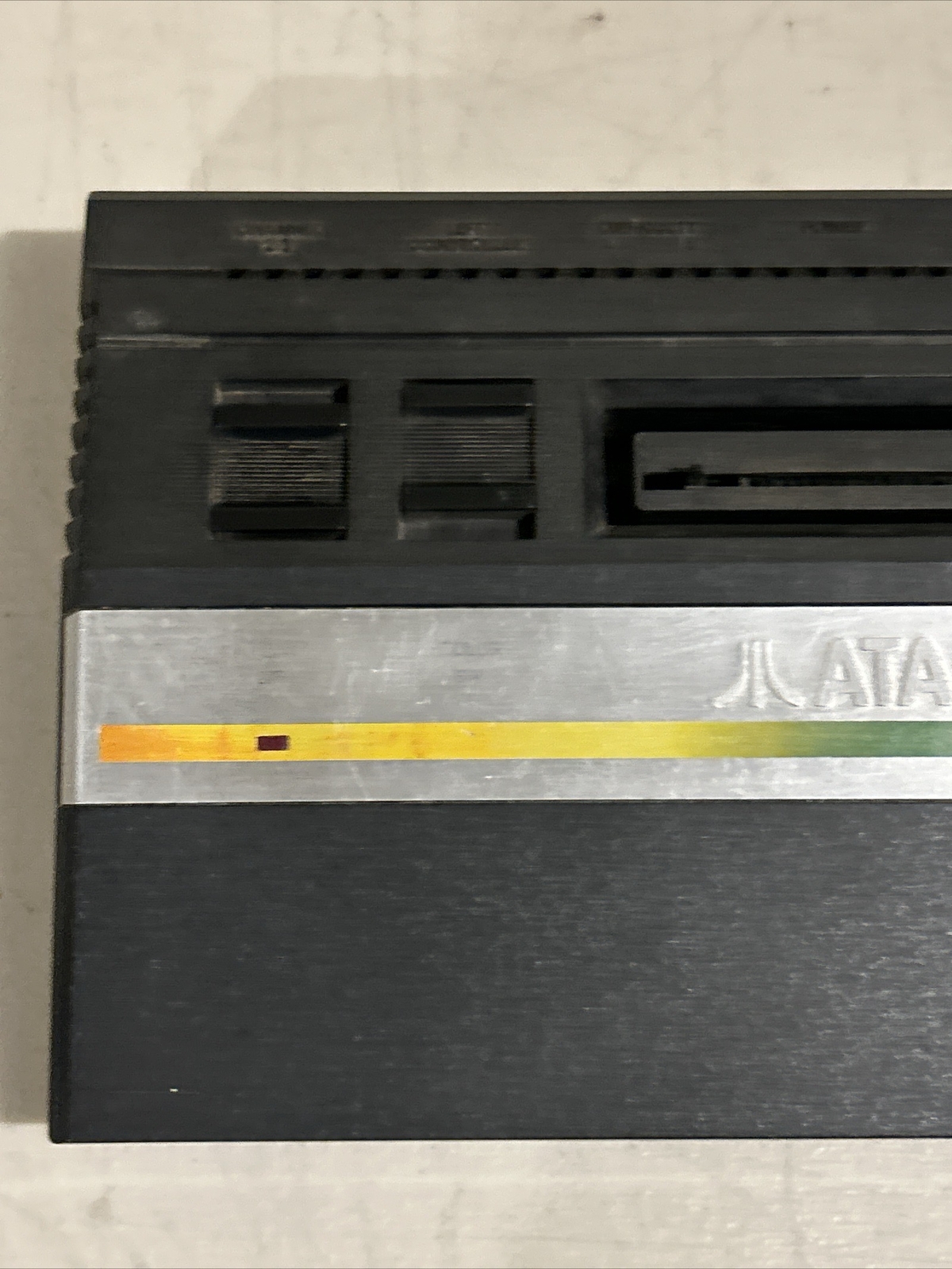 Atari 2600 Junior (Jr.) Black Console ONLY No Cords/Controllers Tested Works