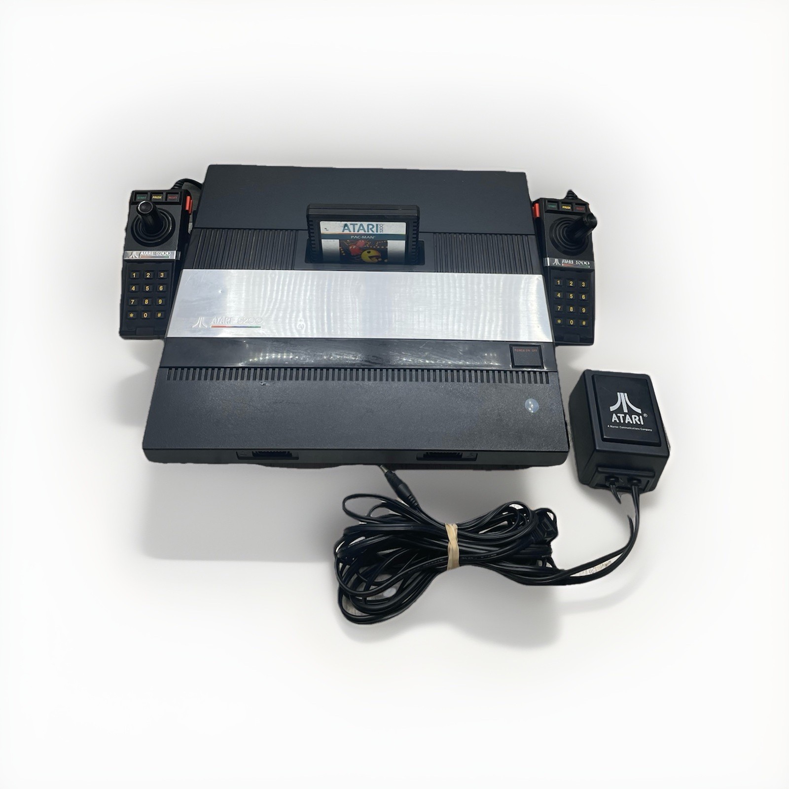 Atari 5200 Console Bundle Lot Tested With All Cables Controller And Game READ